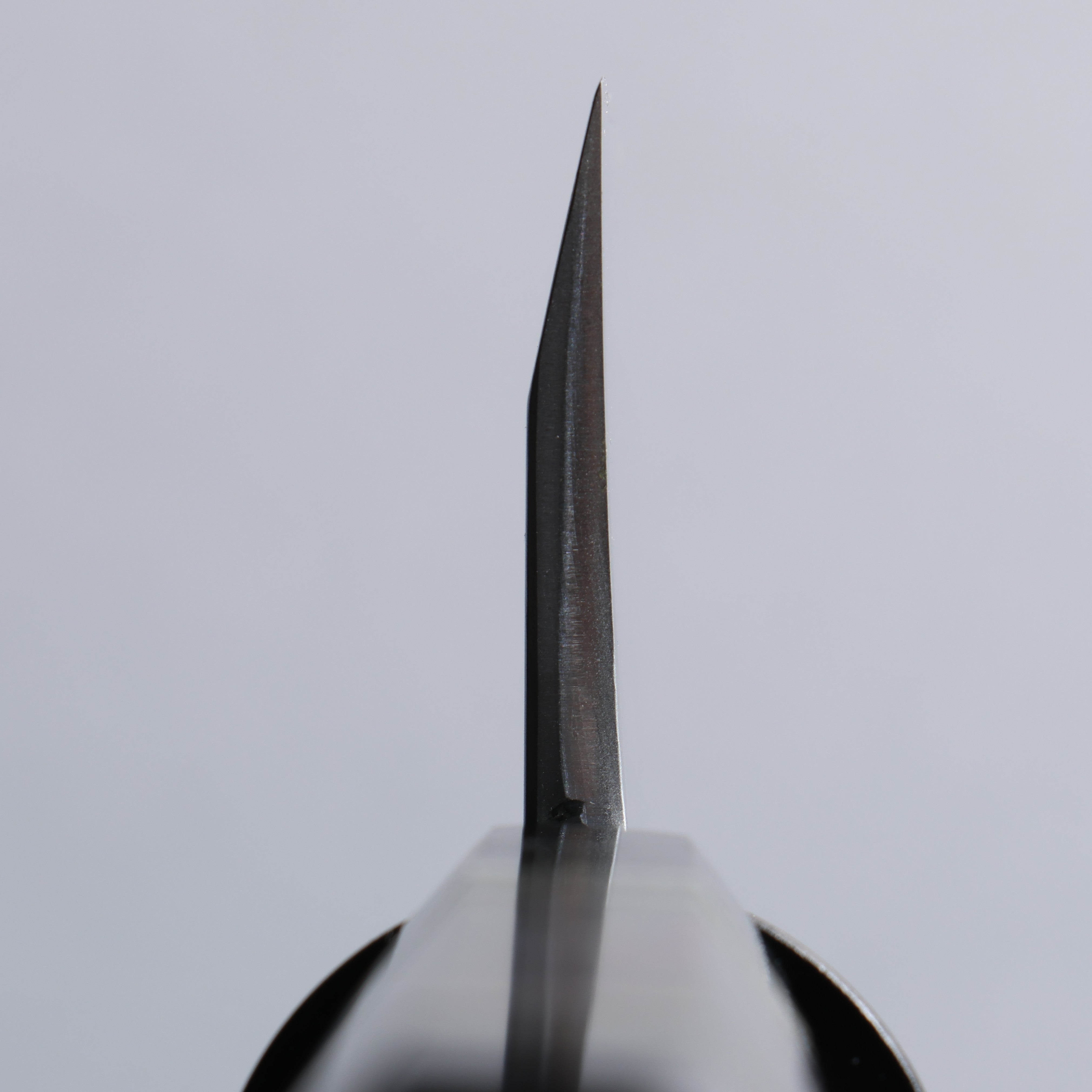 Daisuke Nishida Blue Steel No.2 Damascus Deba 150mm Stabilized Burl with Silver Rings and Water Buffalo Horn Terrule and End Cap Handle - Japanny - Best Japanese Knife