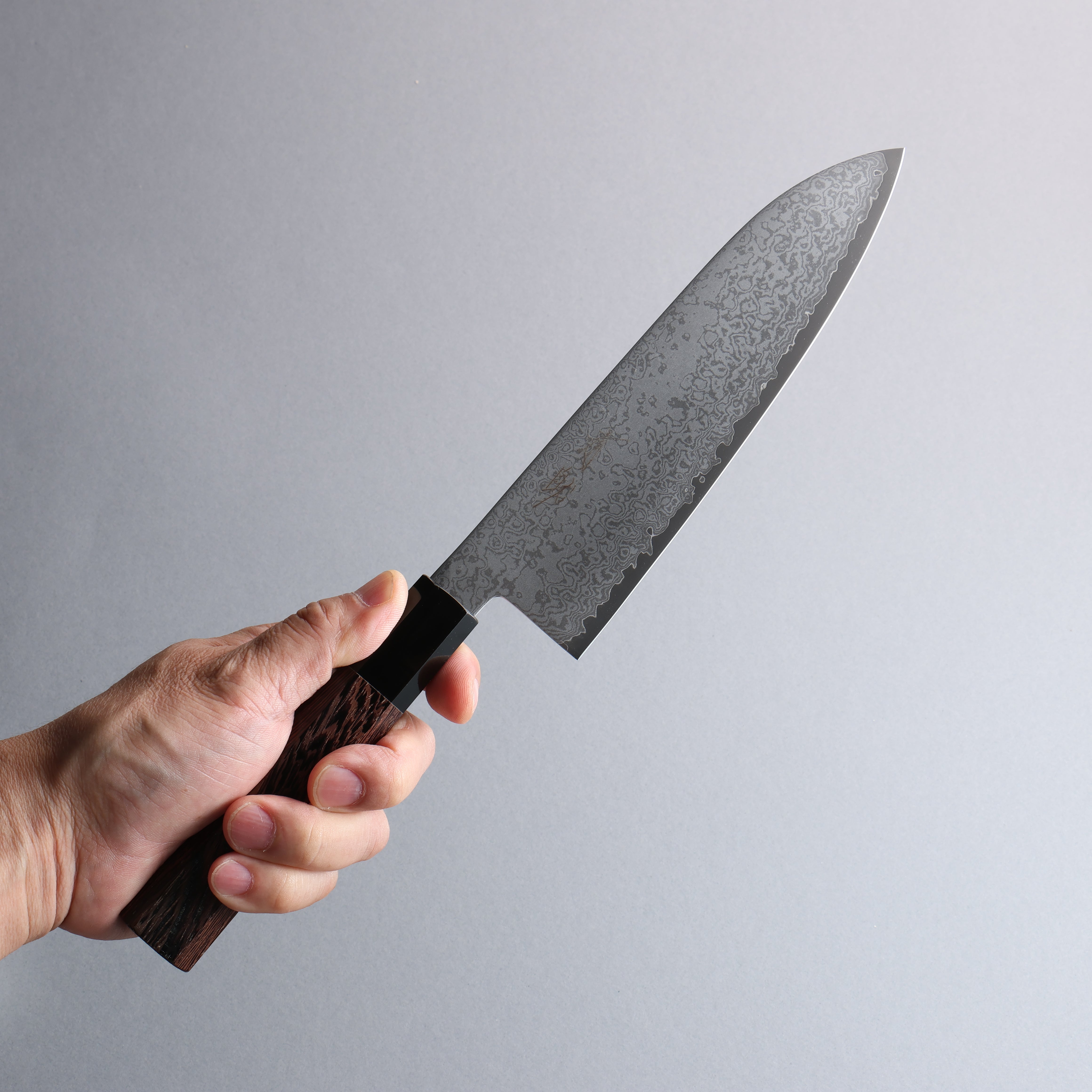 Seisuke VG10 Damascus Santoku 180mm Wenge Handle - Japanny - Best Japanese Knife