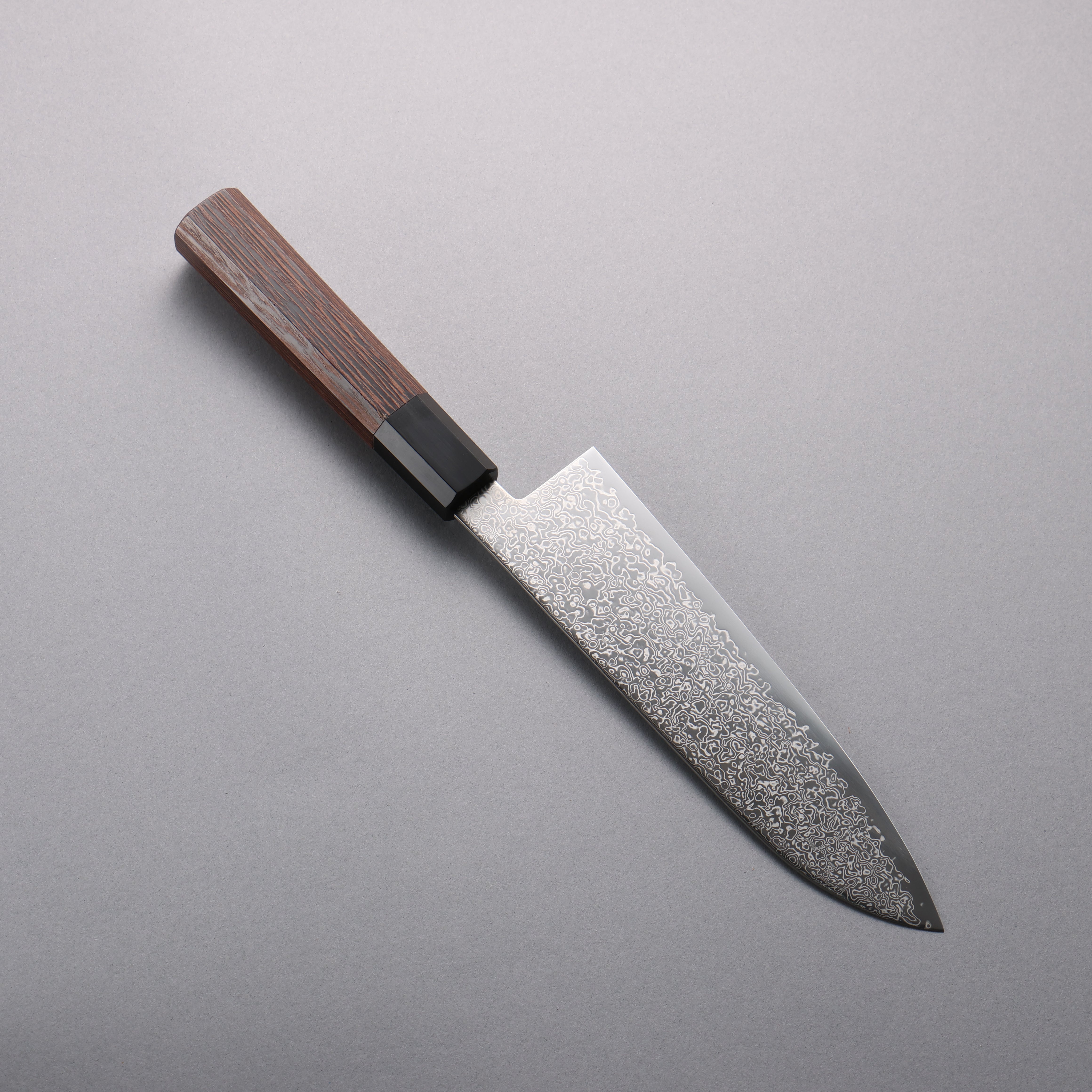 Seisuke SG2 Damascus Migaki Finished Santoku 180mm Wenge Handle - Japanny - Best Japanese Knife