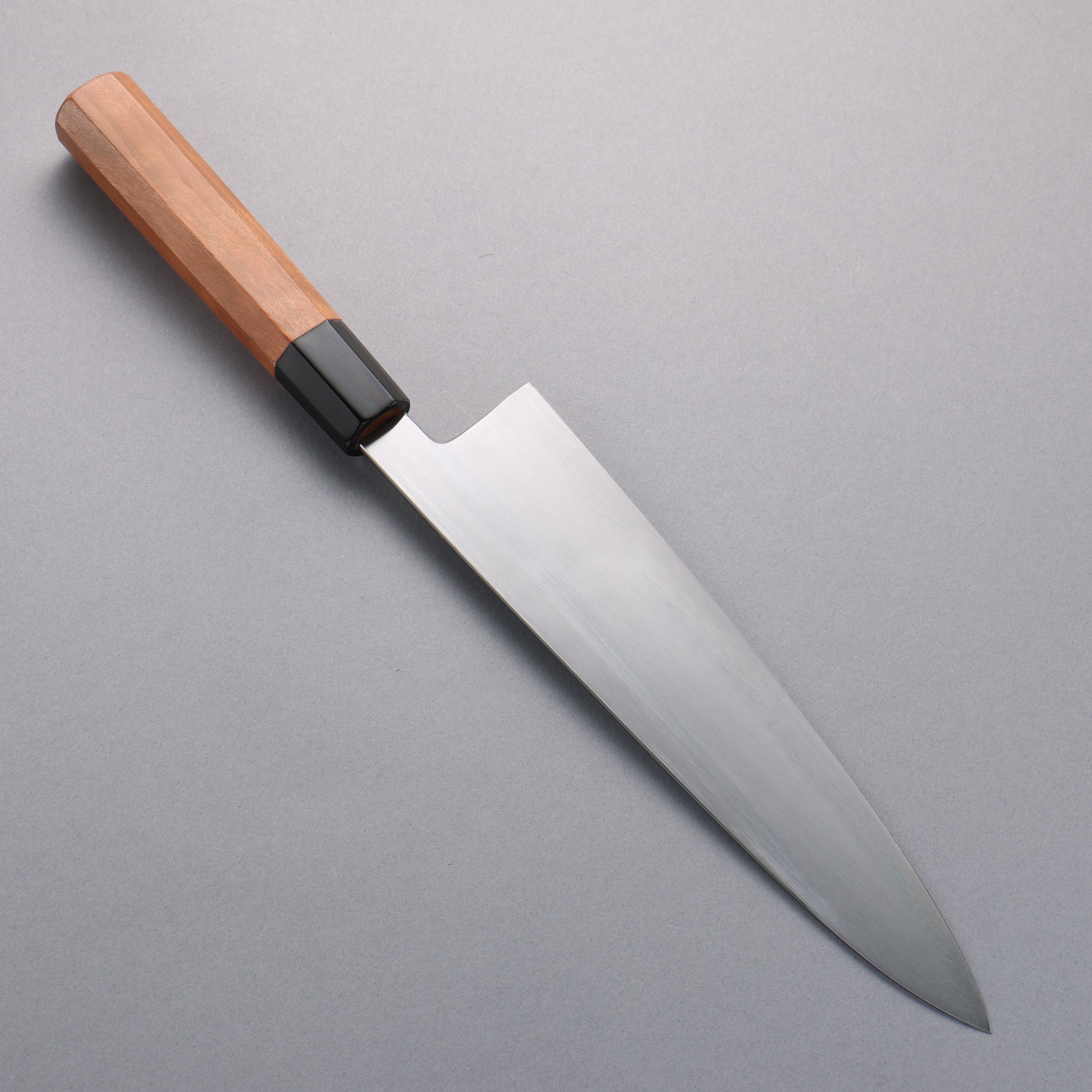 Tessen by Tanaka Tamahagane Gyuto 240mm Wild Cherry Handle - Japanny - Best Japanese Knife