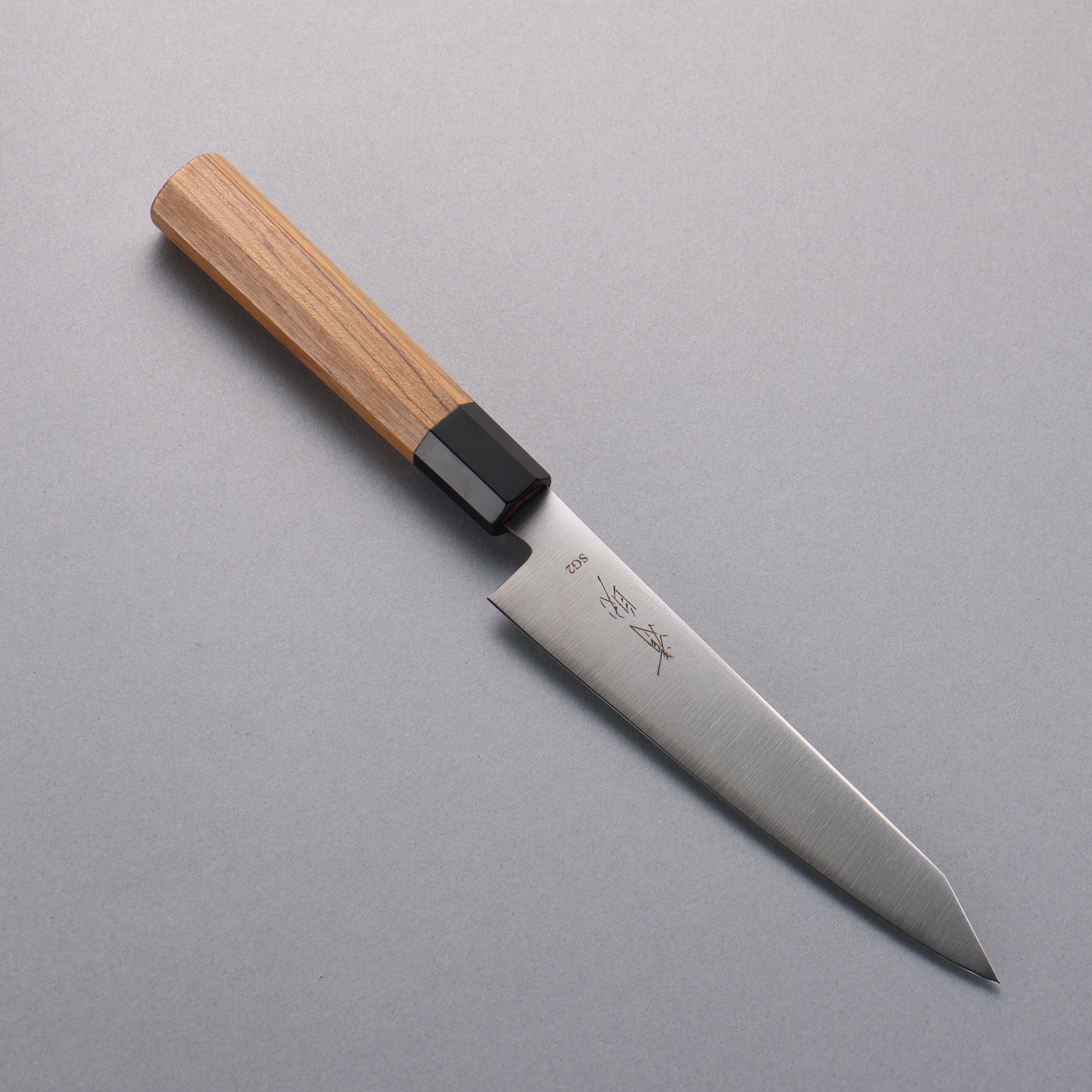 Seisuke SG2 Kiritsuke Petty-Utility 150mm Teak (ferrule: Black Water Buffalo Horn) Handle - Japanny - Best Japanese Knife