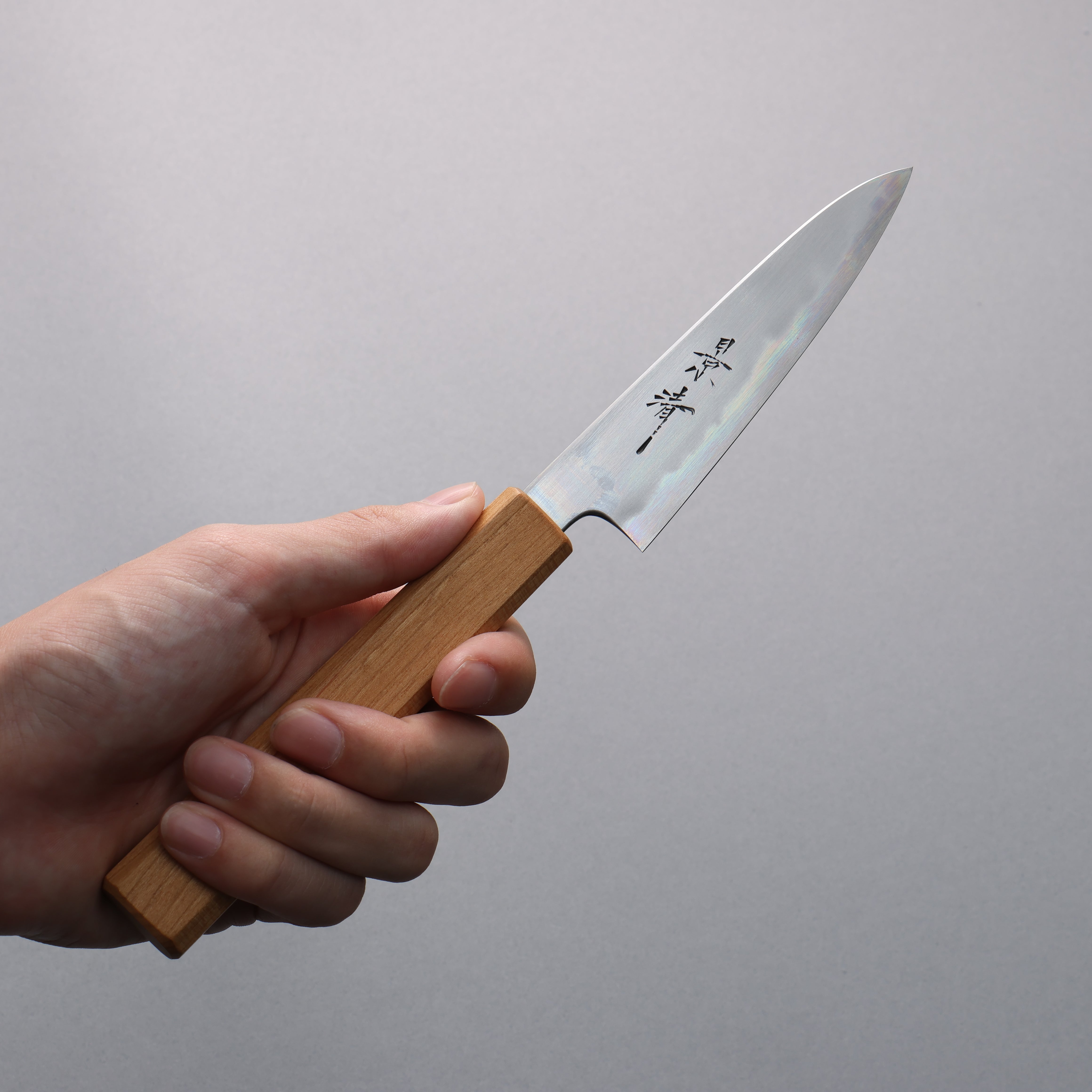 Kagekiyo Finest White Steel No.2 Petty-Utility 120mm Cherry Tree Handle with Sheath - Japanny - Best Japanese Knife