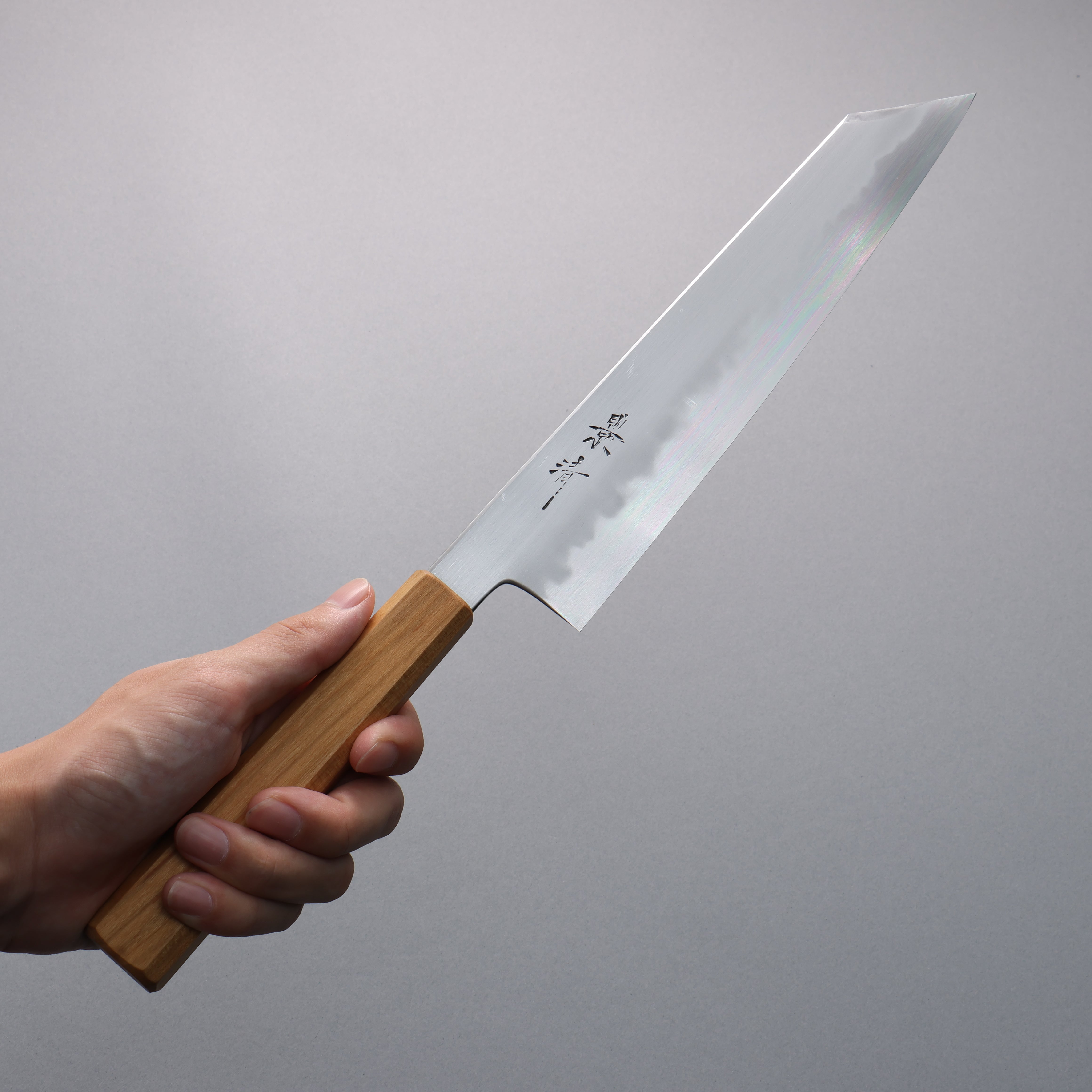 Kagekiyo Finest White Steel No.2 Kiritsuke Gyuto 240mm Cherry Tree Handle with Sheath - Japanny - Best Japanese Knife