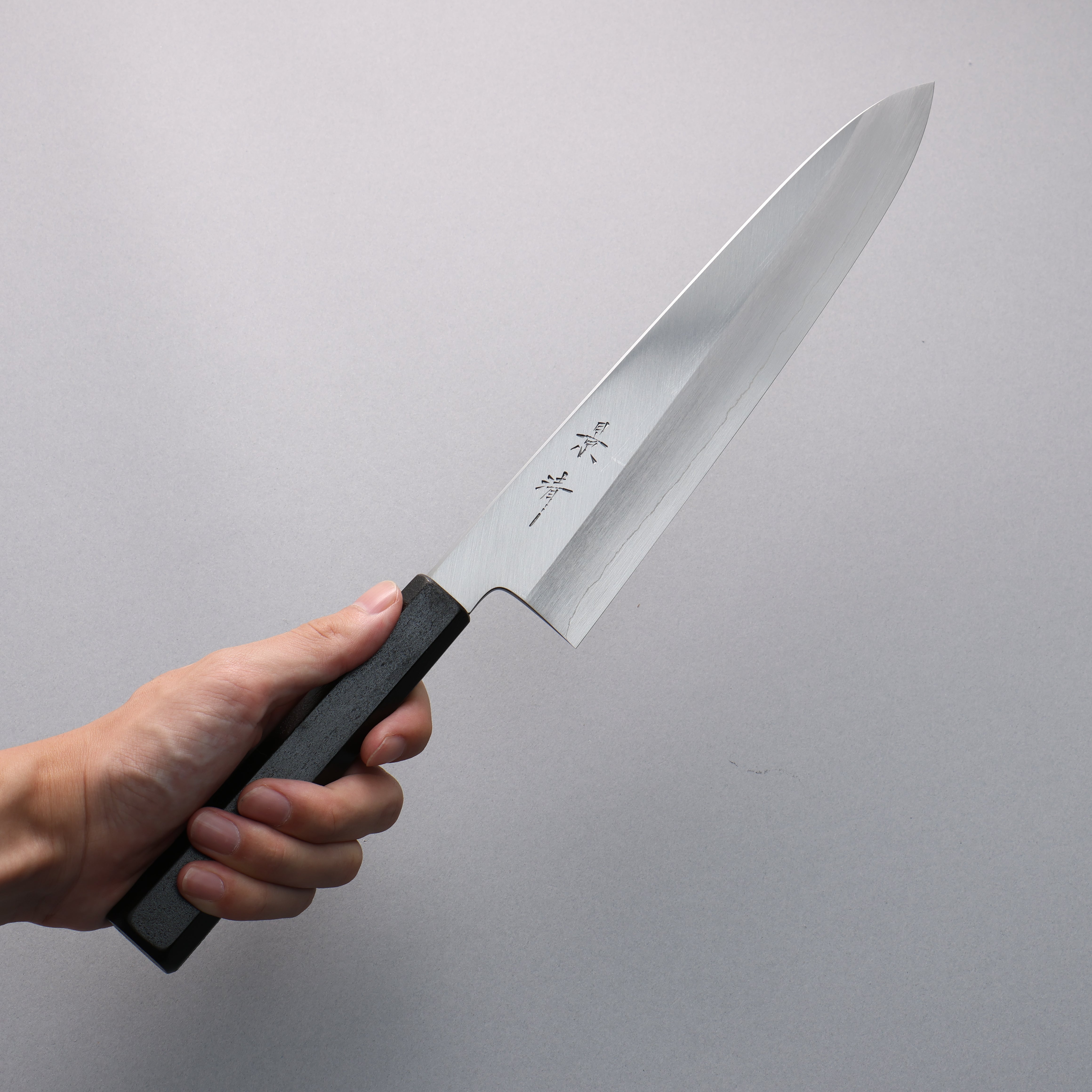 Kagekiyo Silver Steel No.3 Gyuto 240mm Black Lacquered Handle - Japanny - Best Japanese Knife