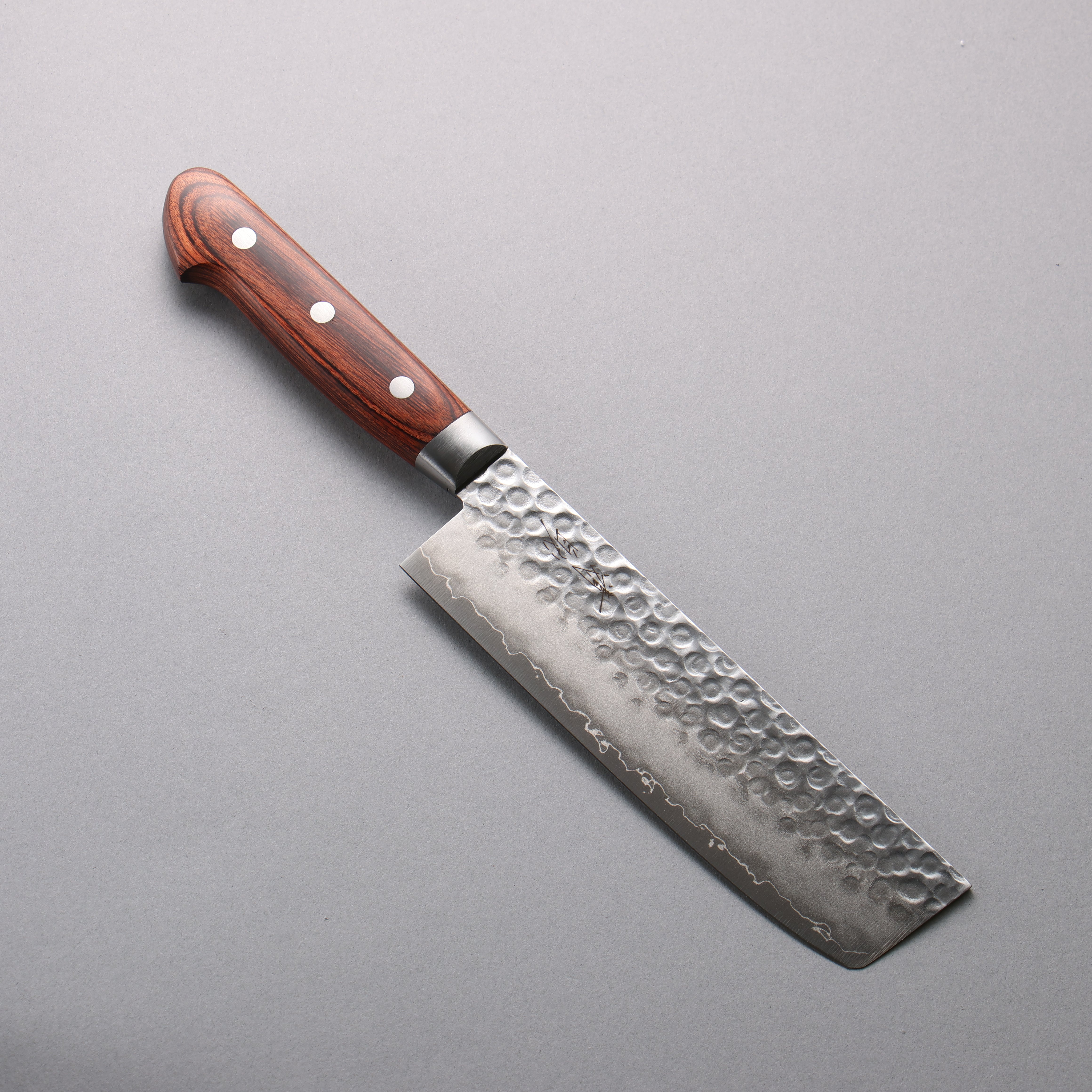 Seisuke VG10 Hammered Usuba 160mm Mahogany Handle - Japanny - Best Japanese Knife