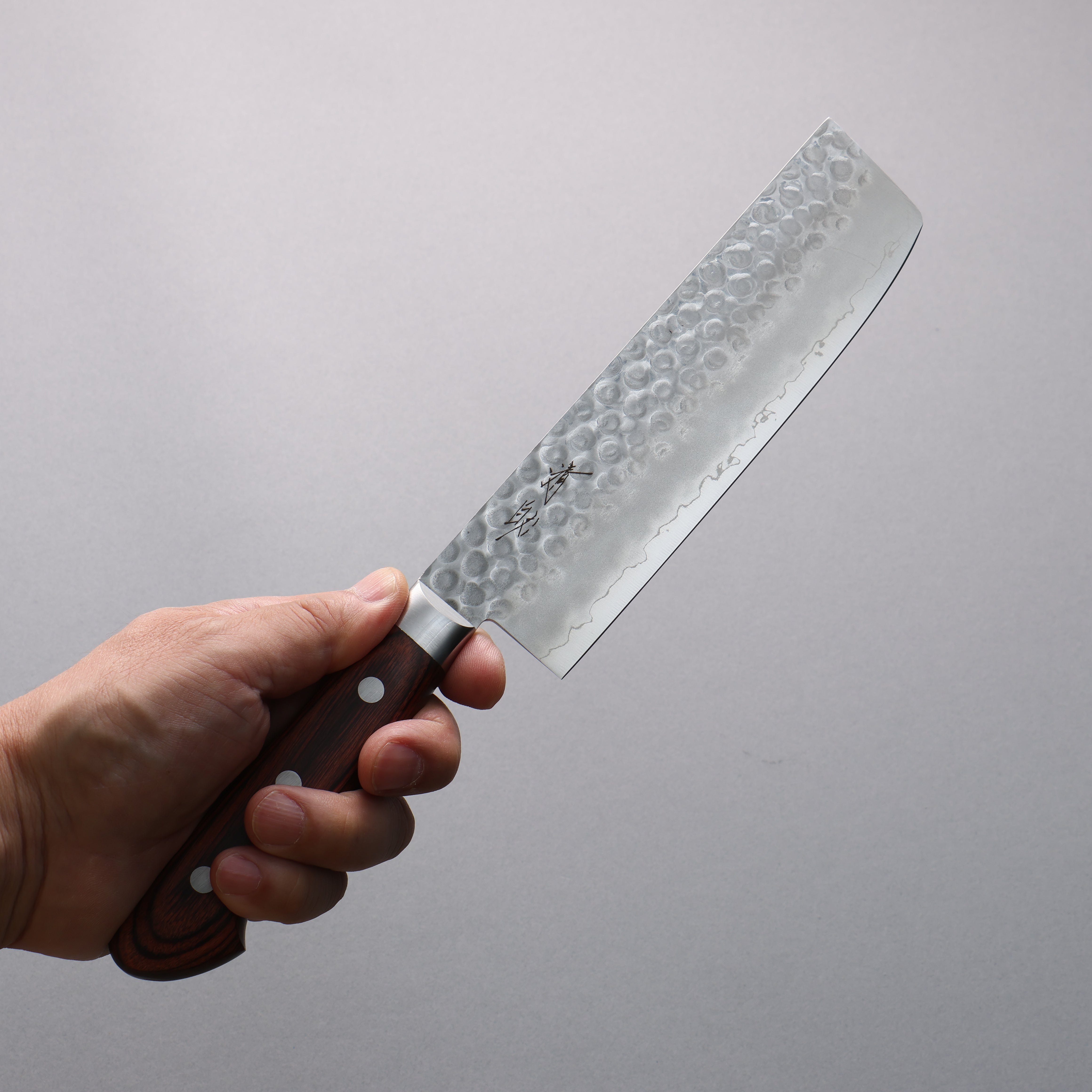 Seisuke VG10 Hammered Usuba 160mm Mahogany Handle - Japanny - Best Japanese Knife