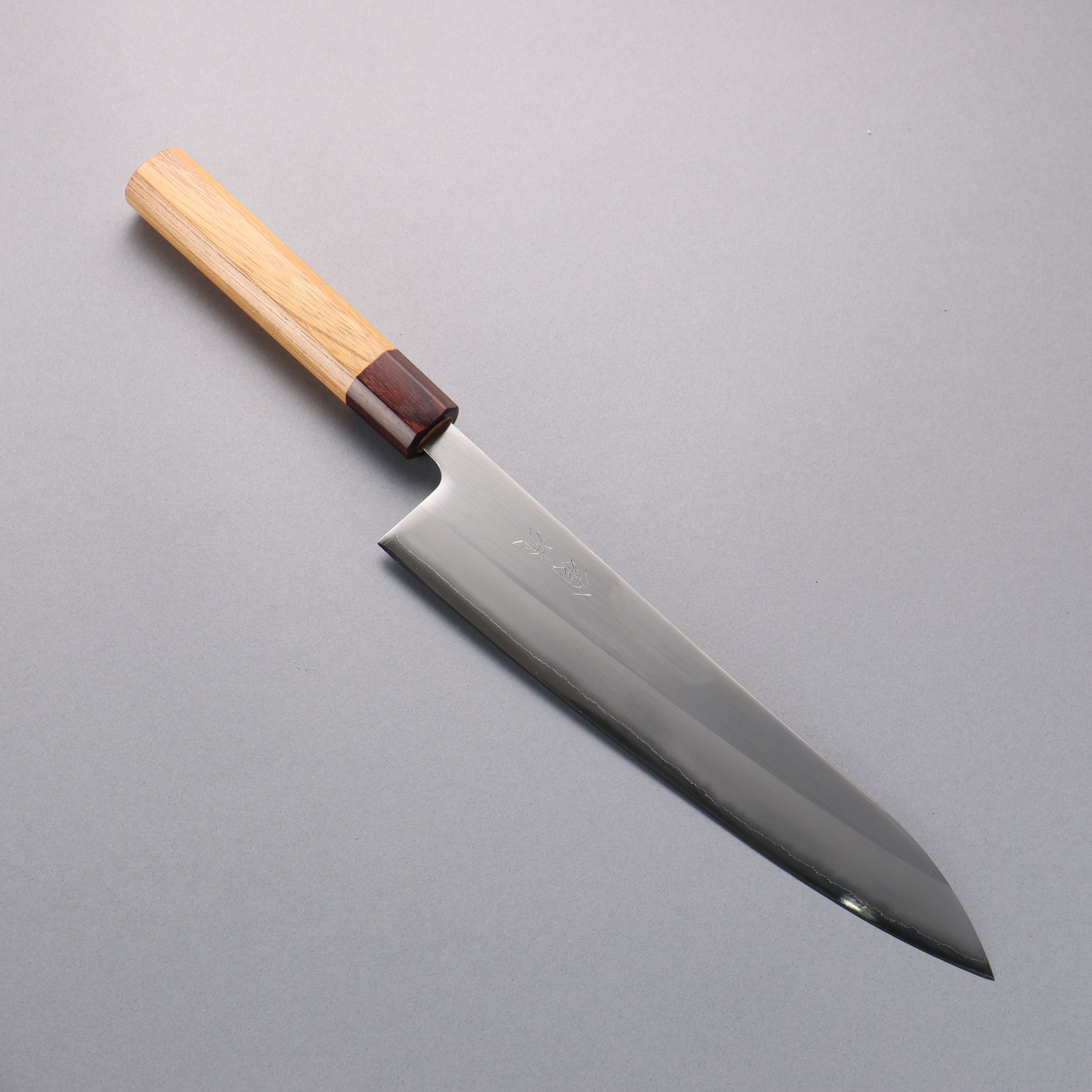 Oul White Steel No.1 Gyuto 240mm Keyaki (Japanese Elm) Handle - Japanny - Best Japanese Knife