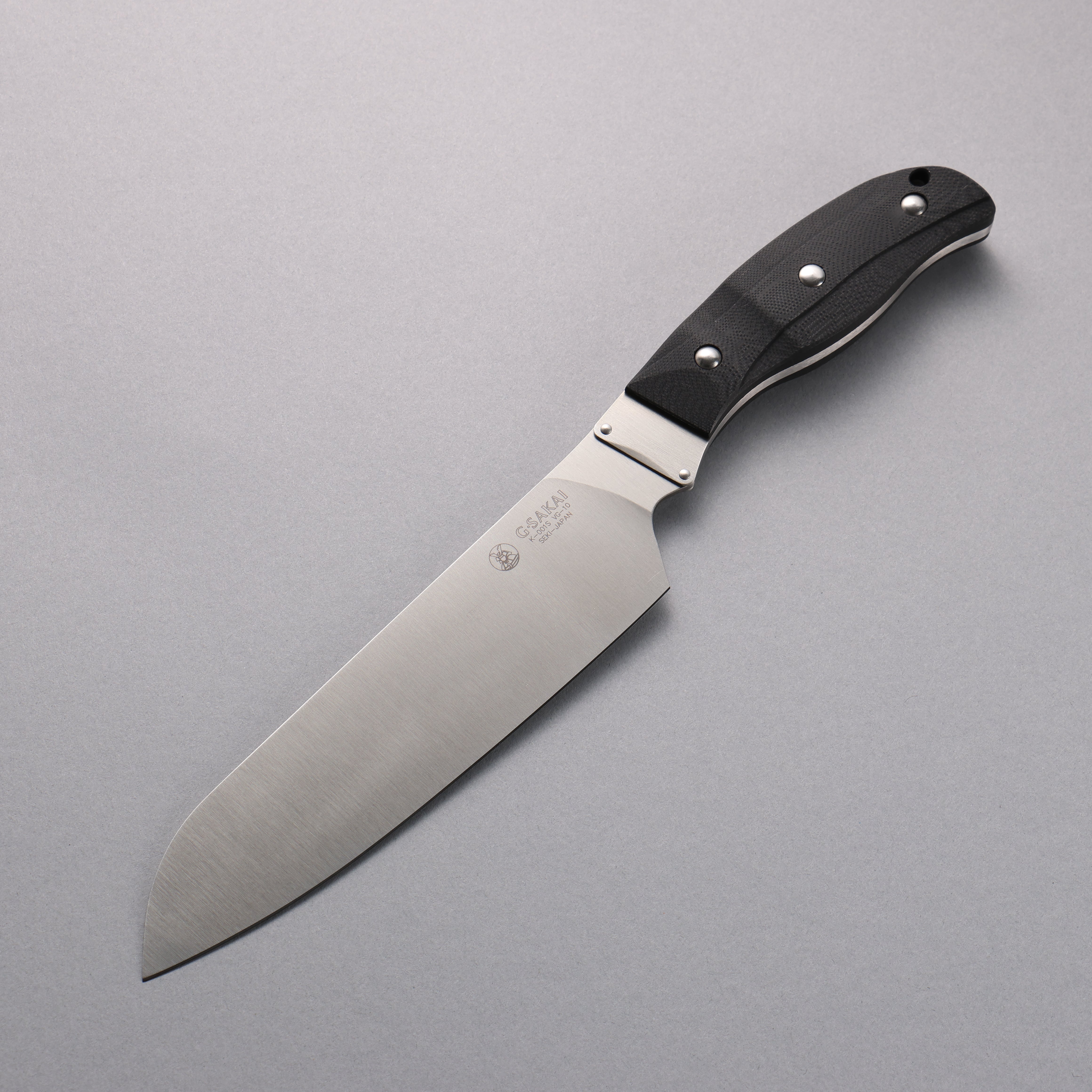 G.Sakai VG10 Santoku 165mm G-10 (Black) Handle - Japanny - Best Japanese Knife