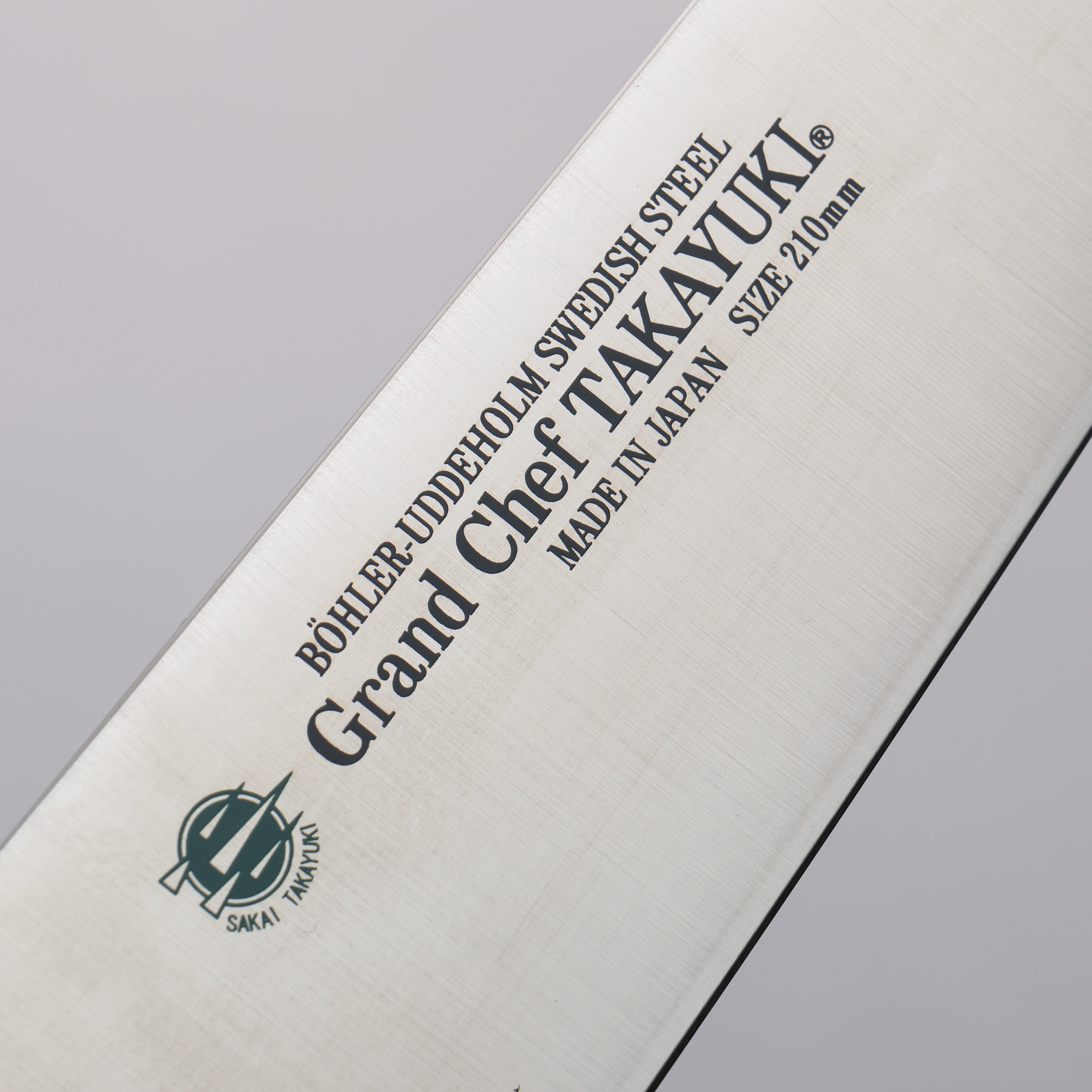 Sakai Takayuki Grand Chef Grand Chef Swedish Steel-stn Gyuto 210mm Brown Micarta Handle - Japanny - Best Japanese Knife