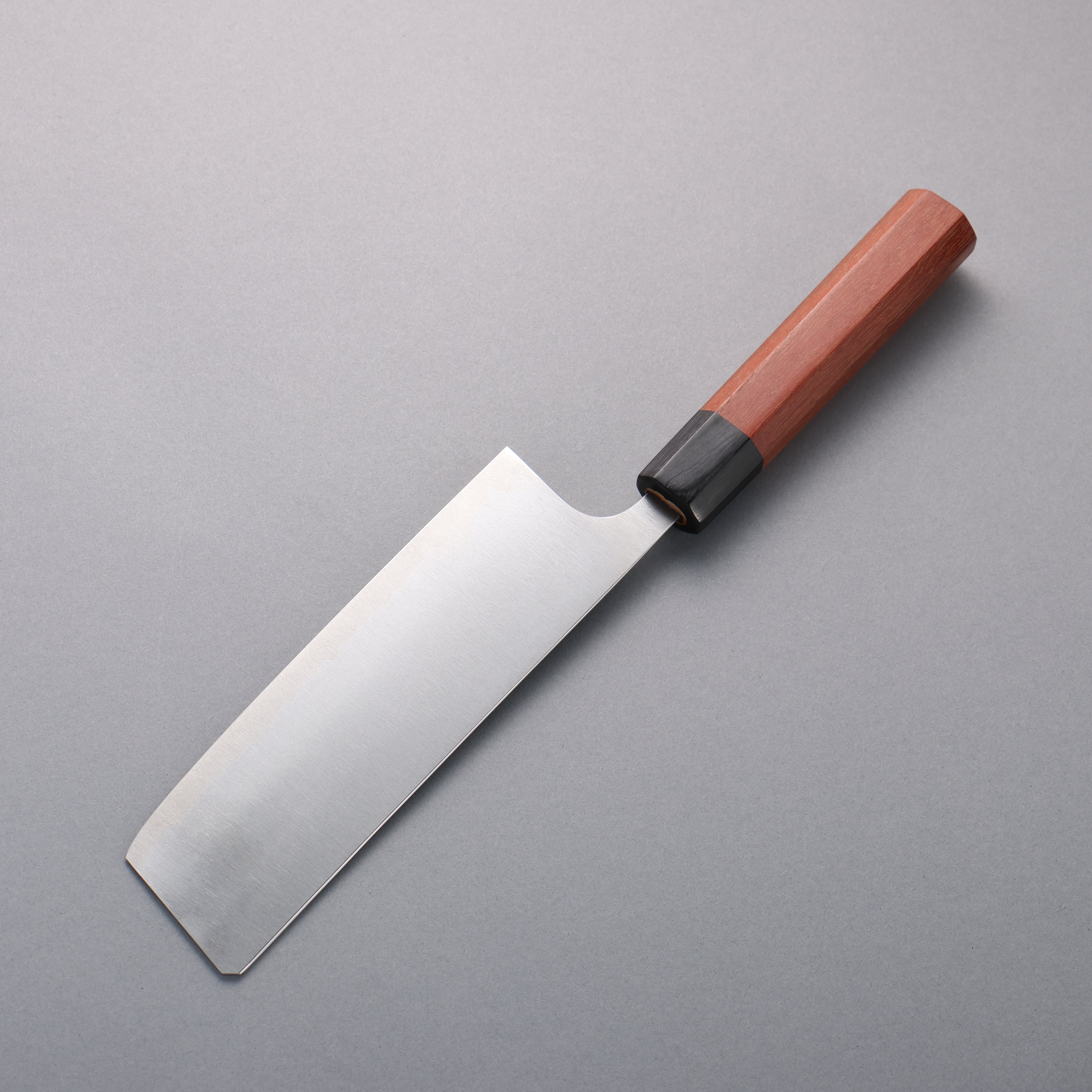 Shibata Takayuki Koutetsu Blue Super Nakiri 165mm Jarrah Handle - Japanny - Best Japanese Knife