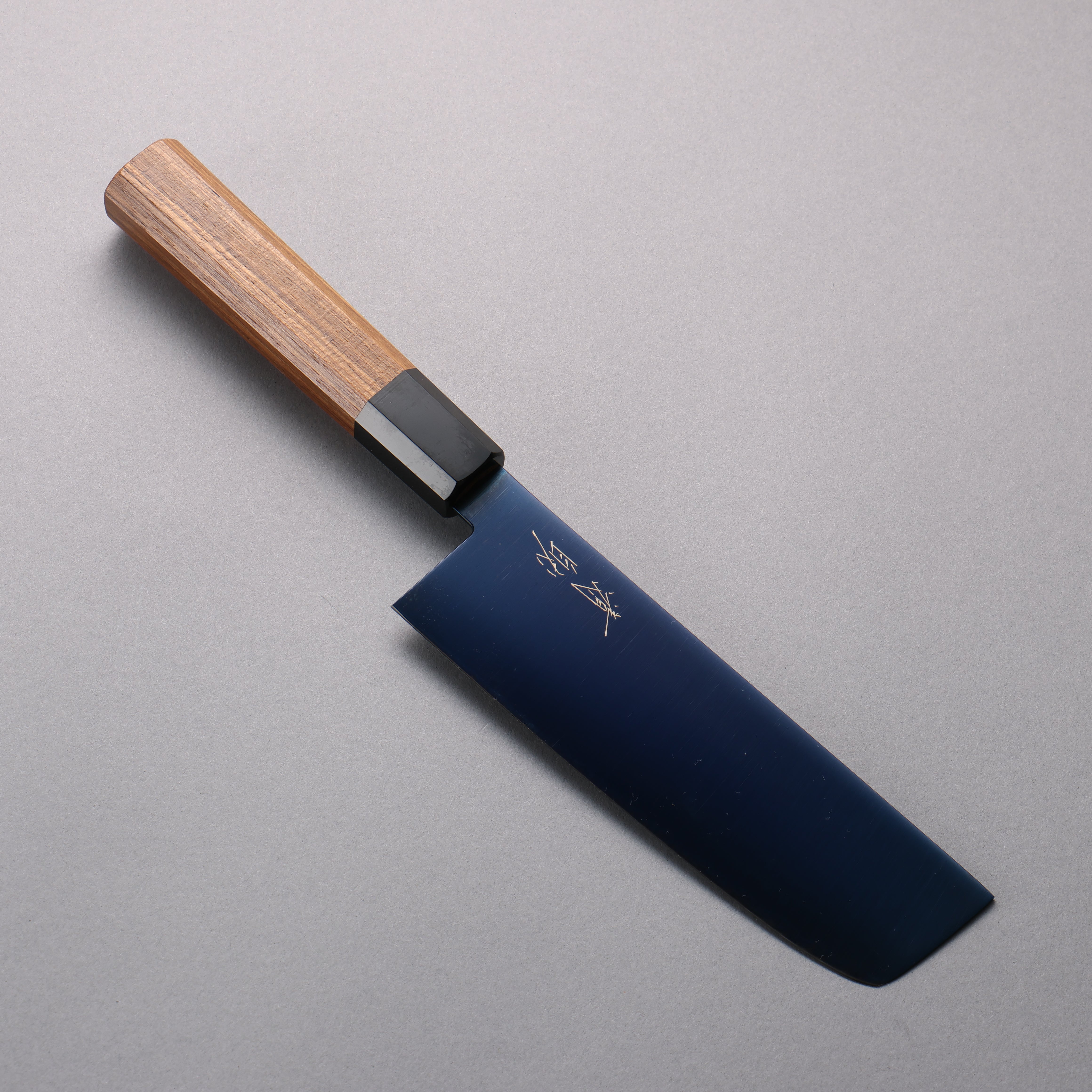 Seisuke SK-85 Ion plating Nakiri 160mm Teak (ferrule: Black Plastic) Handle - Japanny - Best Japanese Knife