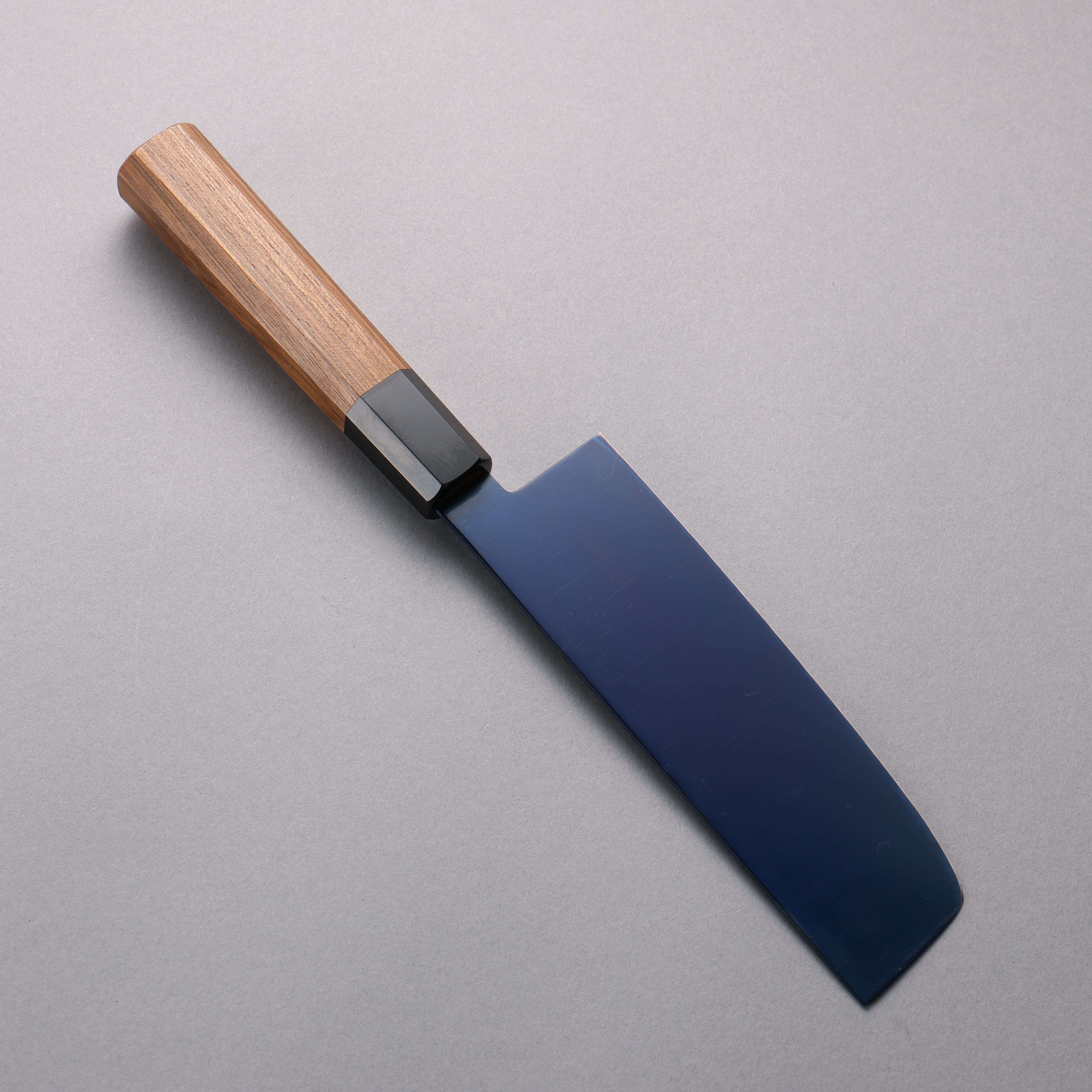 Seisuke SK-85 Ion plating Nakiri 160mm Teak (ferrule: Black Plastic) Handle - Japanny - Best Japanese Knife