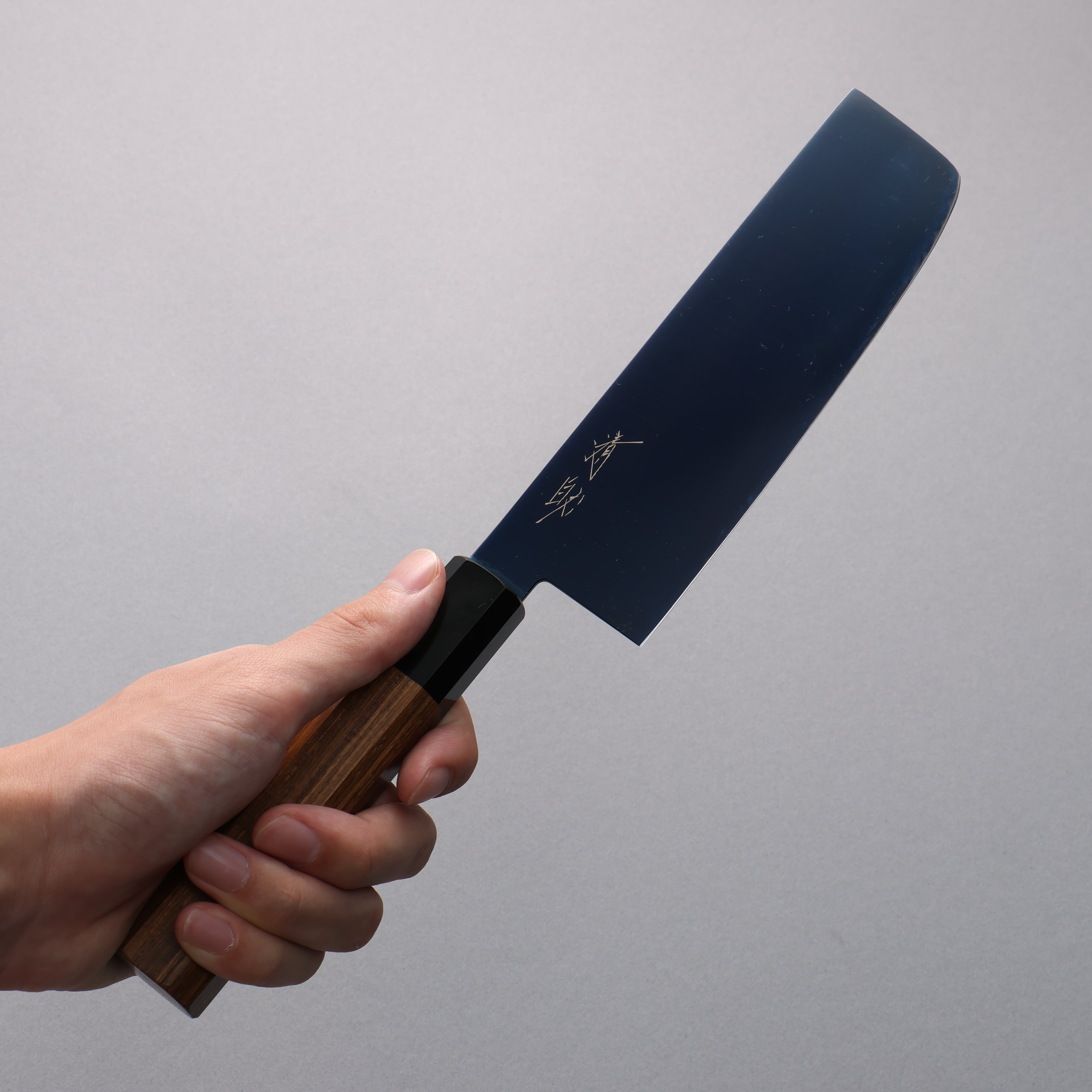Seisuke SK-85 Ion plating Nakiri 160mm Teak (ferrule: Black Plastic) Handle - Japanny - Best Japanese Knife
