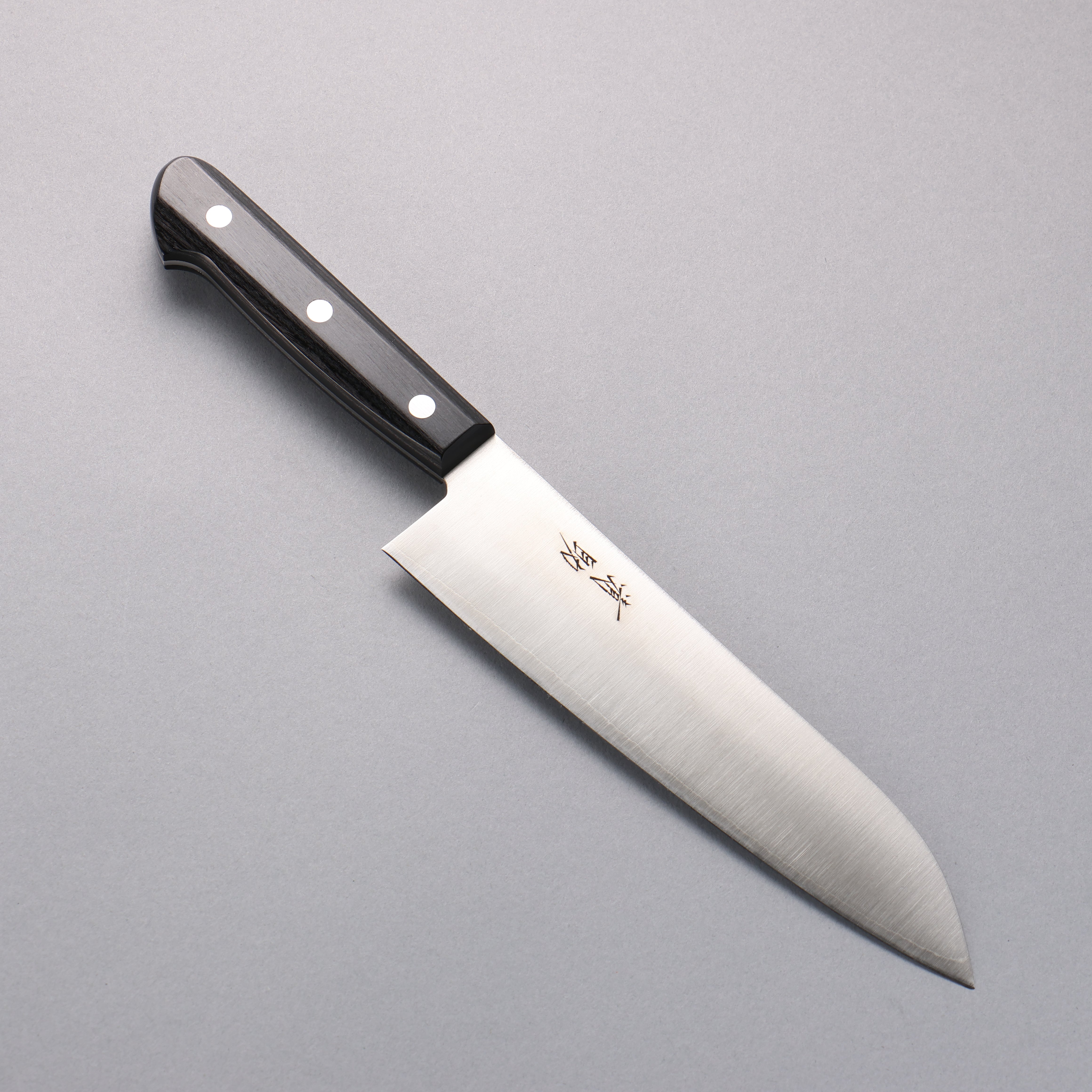 Seisuke SLD Migaki Polish Finish Santoku 180mm Black Pakka wood Handle - Japanny - Best Japanese Knife