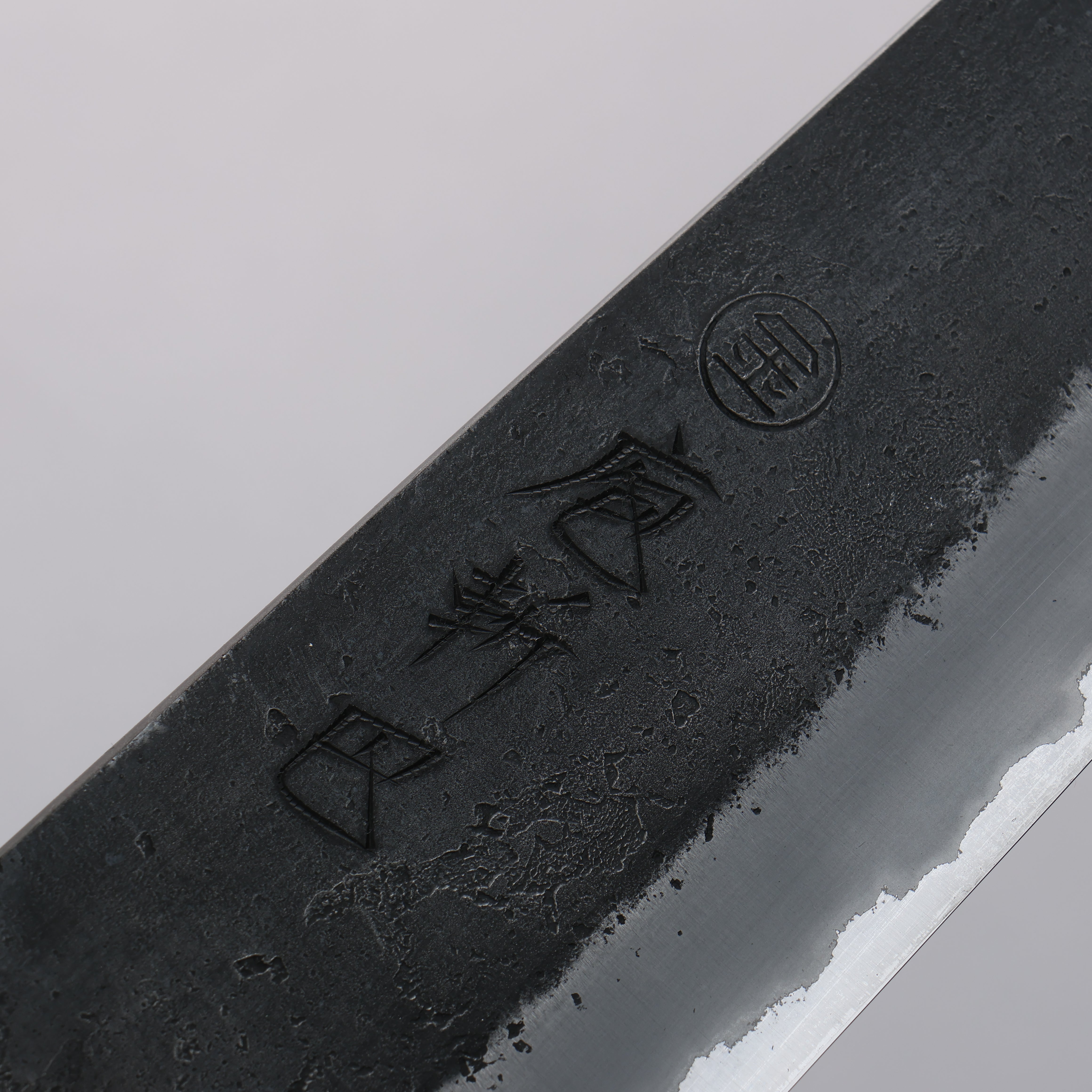 Hozantomoe White Steel No.2 Black Finished Gyuto 210mm Olive Tree and Black Resin Handle - Japanny - Best Japanese Knife