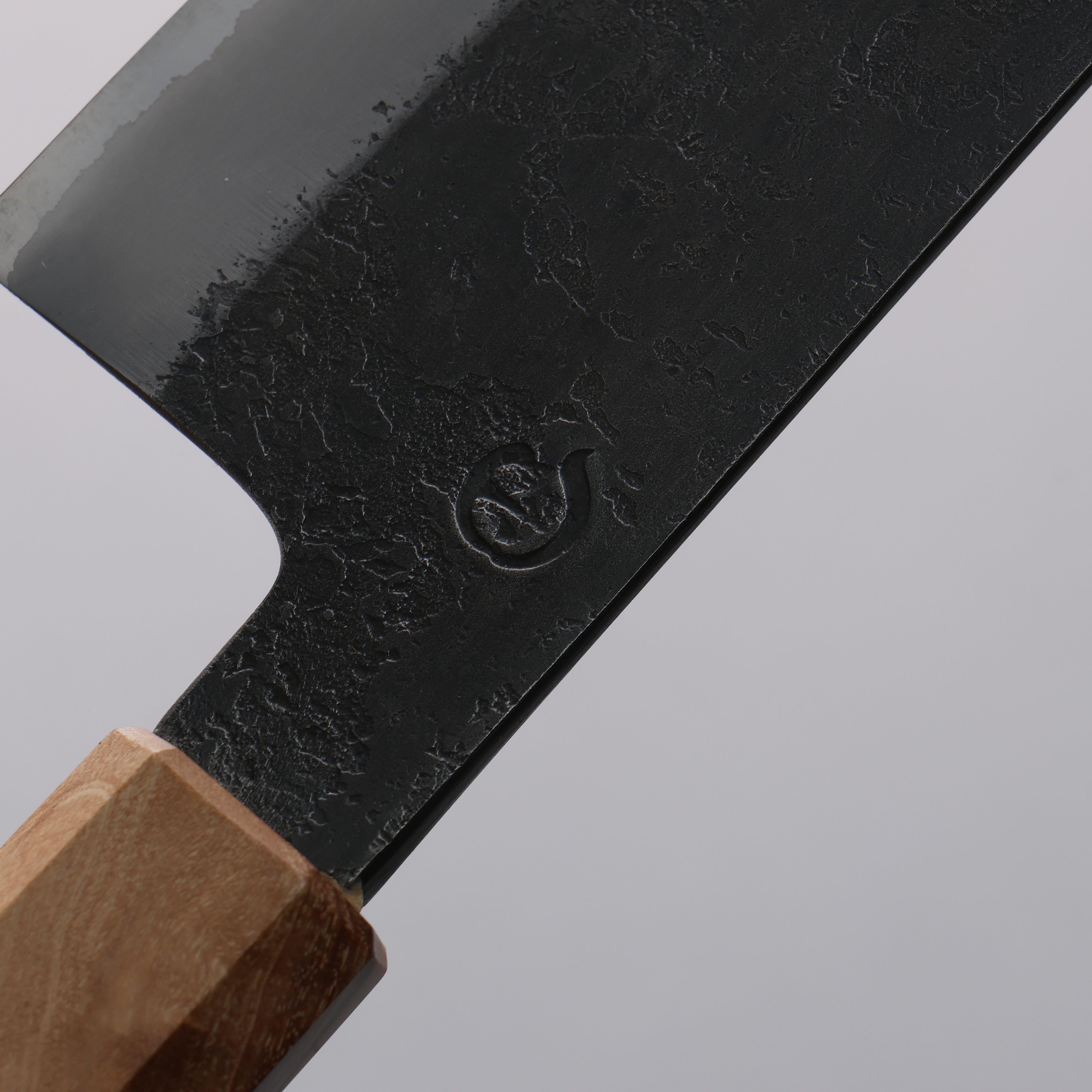 Hozantomoe White Steel No.2 Black Finished Santoku 165mm Olive Tree and Black Resin Handle - Japanny - Best Japanese Knife