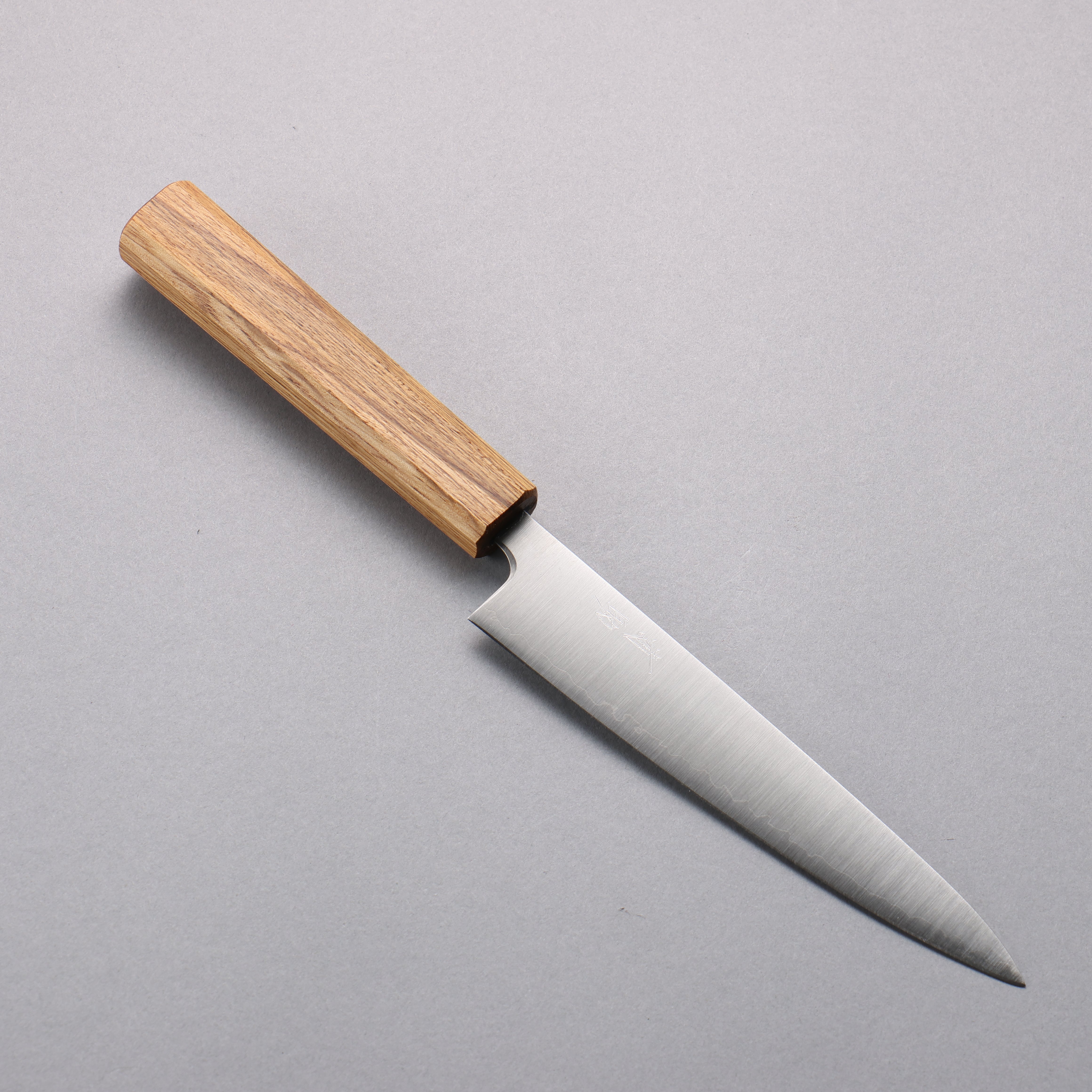 Seisuke Silver Steel No.3 Migaki Polish Finish Petty-Utility 150mm White Oak Handle - Japanny - Best Japanese Knife