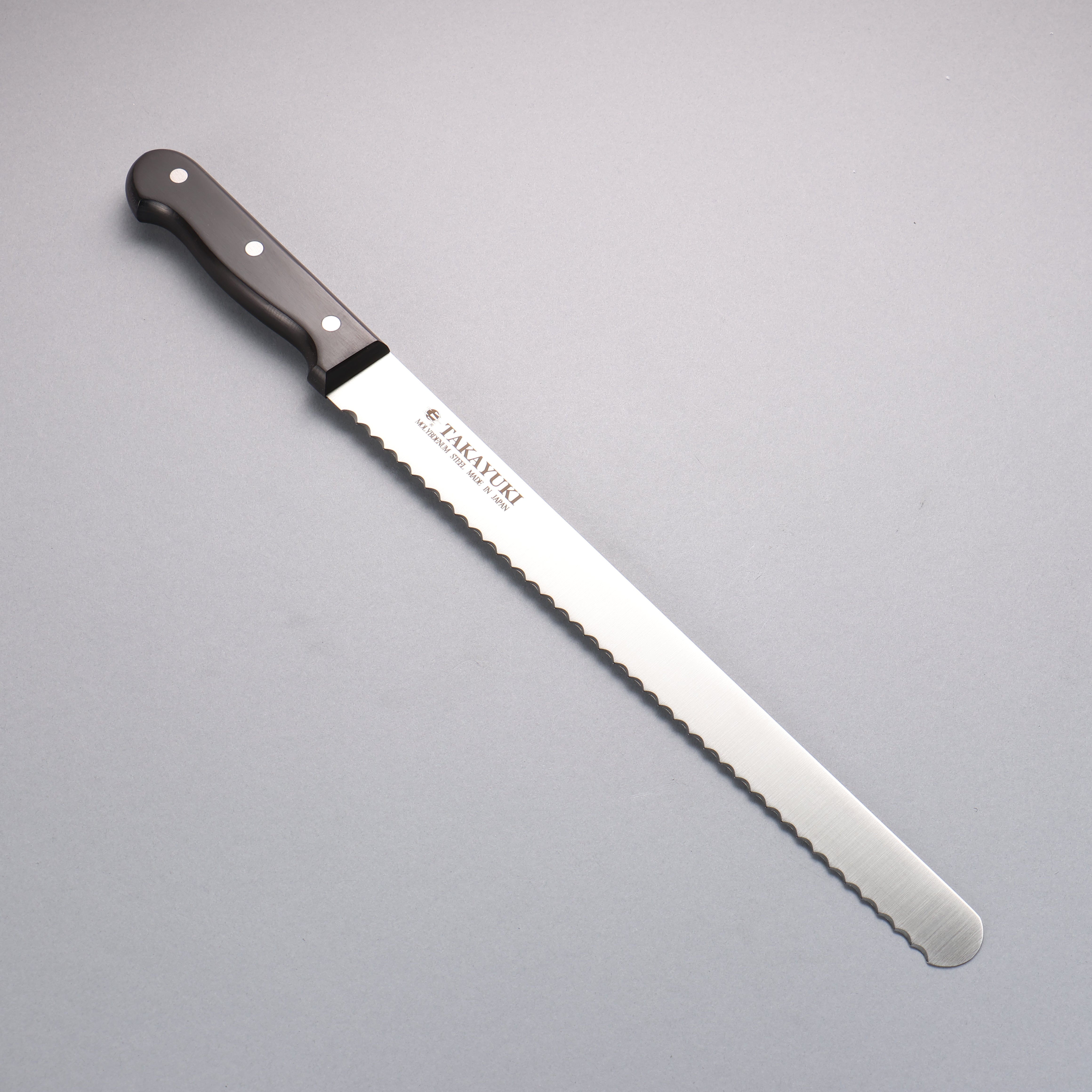 Sakai Takayuki Molybdenum Bread Slicer 300mm - Japanny - Best Japanese Knife