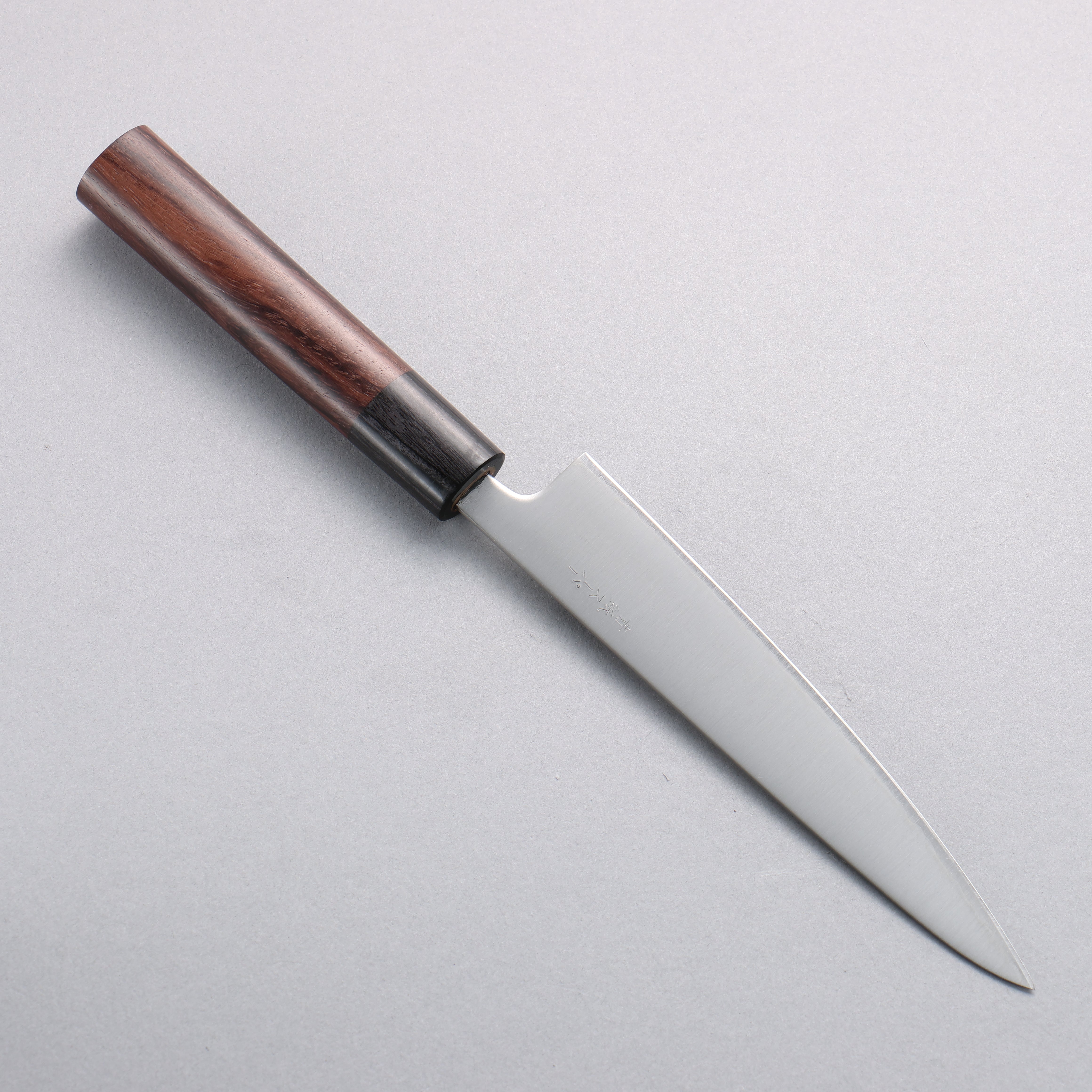 Seisuke Blue Super Migaki Polish Finish Petty-Utility 150mm Rosewood (Ferrule: Black Pakka Wood) Handle - Japanny - Best Japanese Knife