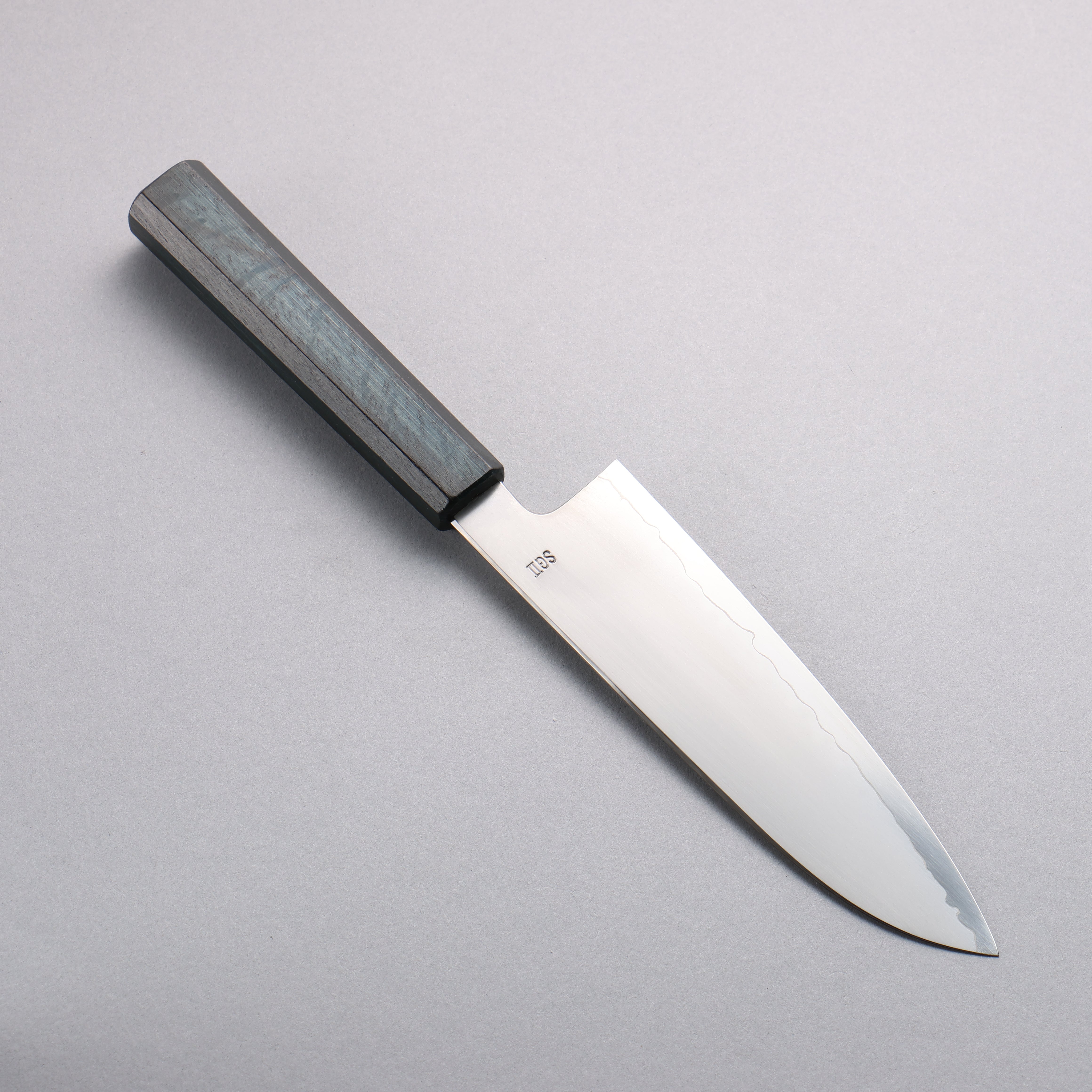 Naohito Myojin SG2 Kasumitogi Santoku 170mm Oak (Indigo Dyed) Handle - Japanny - Best Japanese Knife