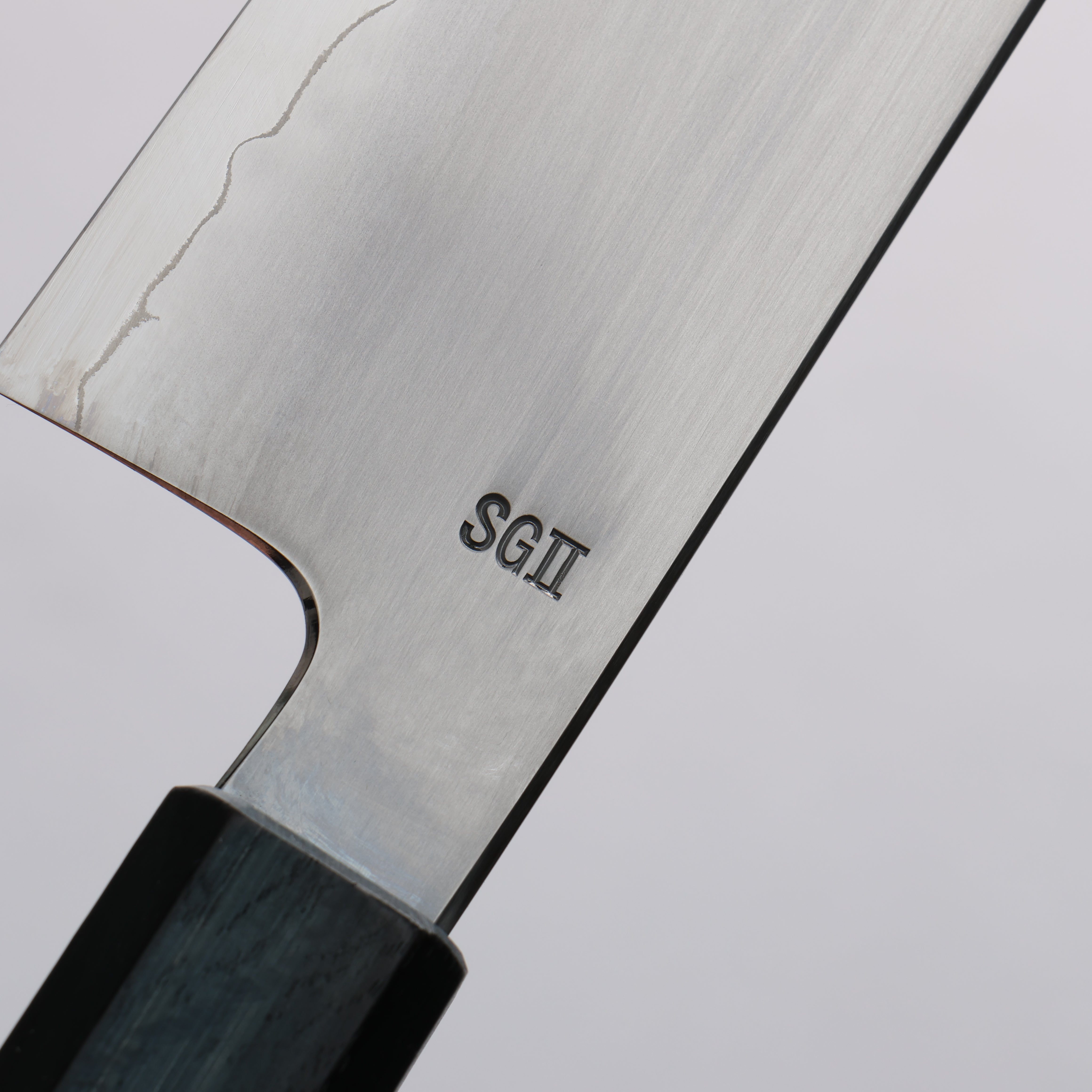 Naohito Myojin SG2 Kasumitogi Santoku 170mm Oak (Indigo Dyed) Handle - Japanny - Best Japanese Knife