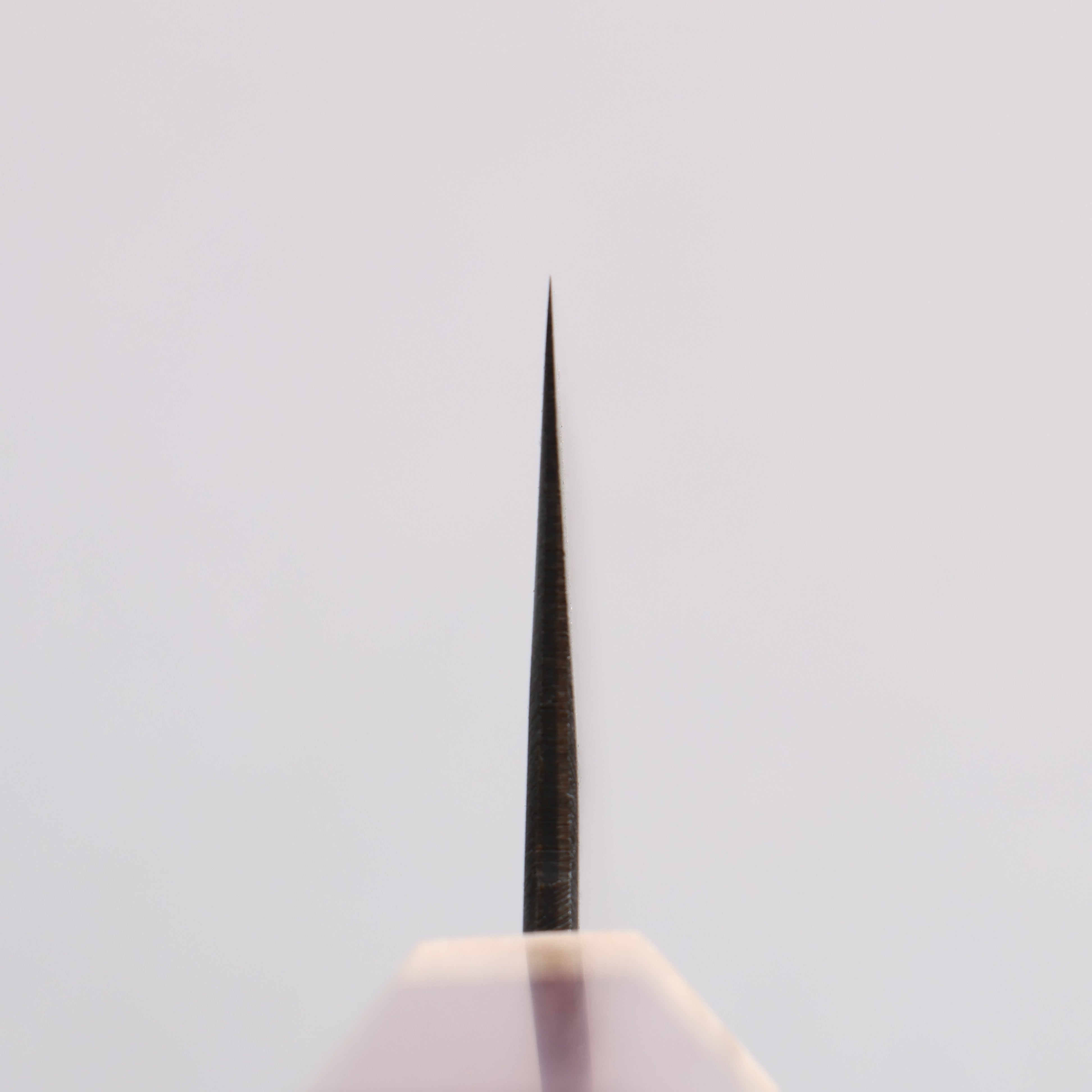 Seisuke Blue Steel No.2 Black Finished Santoku 170mm Purpleheart (Ferrule: Oak) Handle - Japanny - Best Japanese Knife