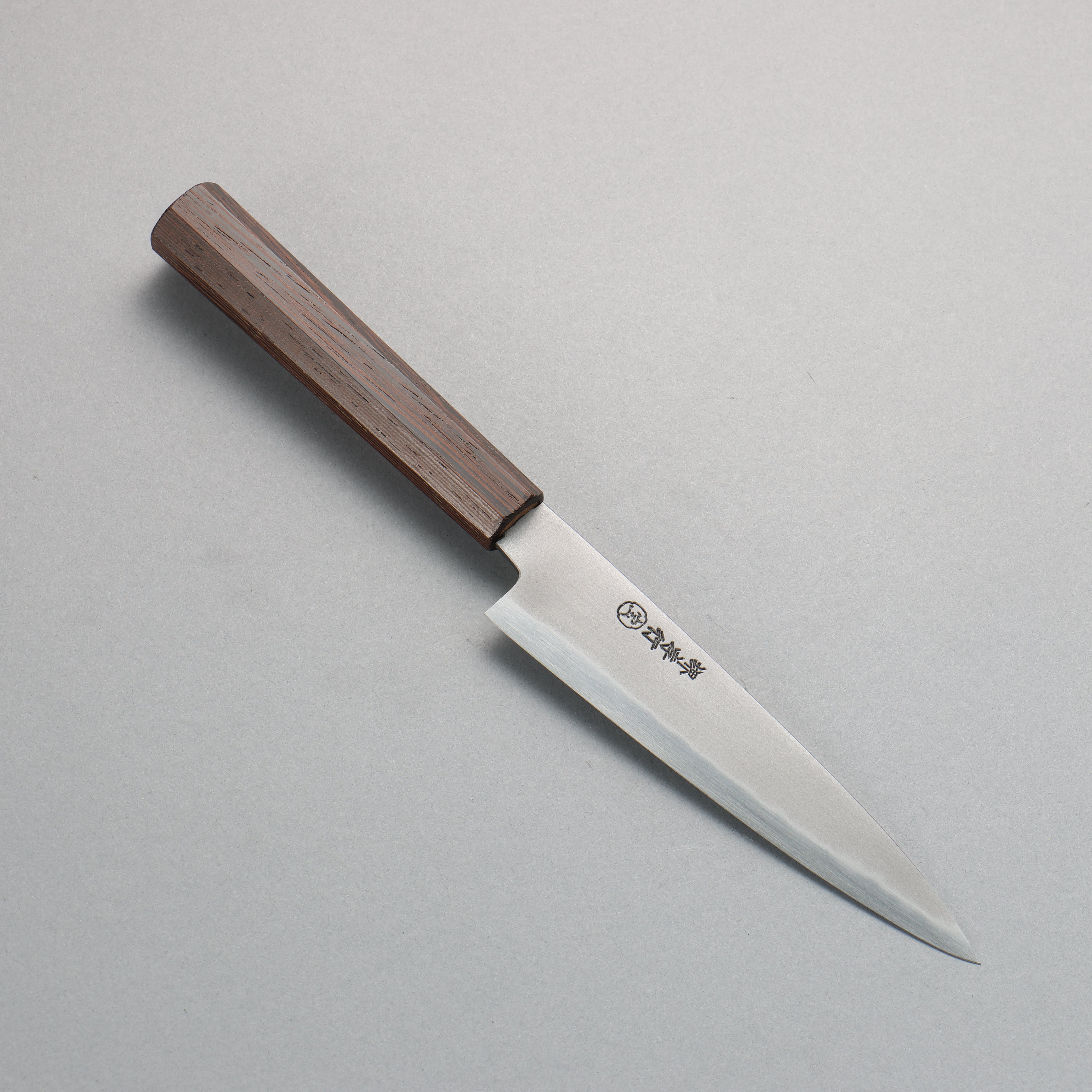 Sakai Takayuki Sanpou White Steel No.2 Matte Petty-Utility 150mm Wenge Handle - Japanny - Best Japanese Knife