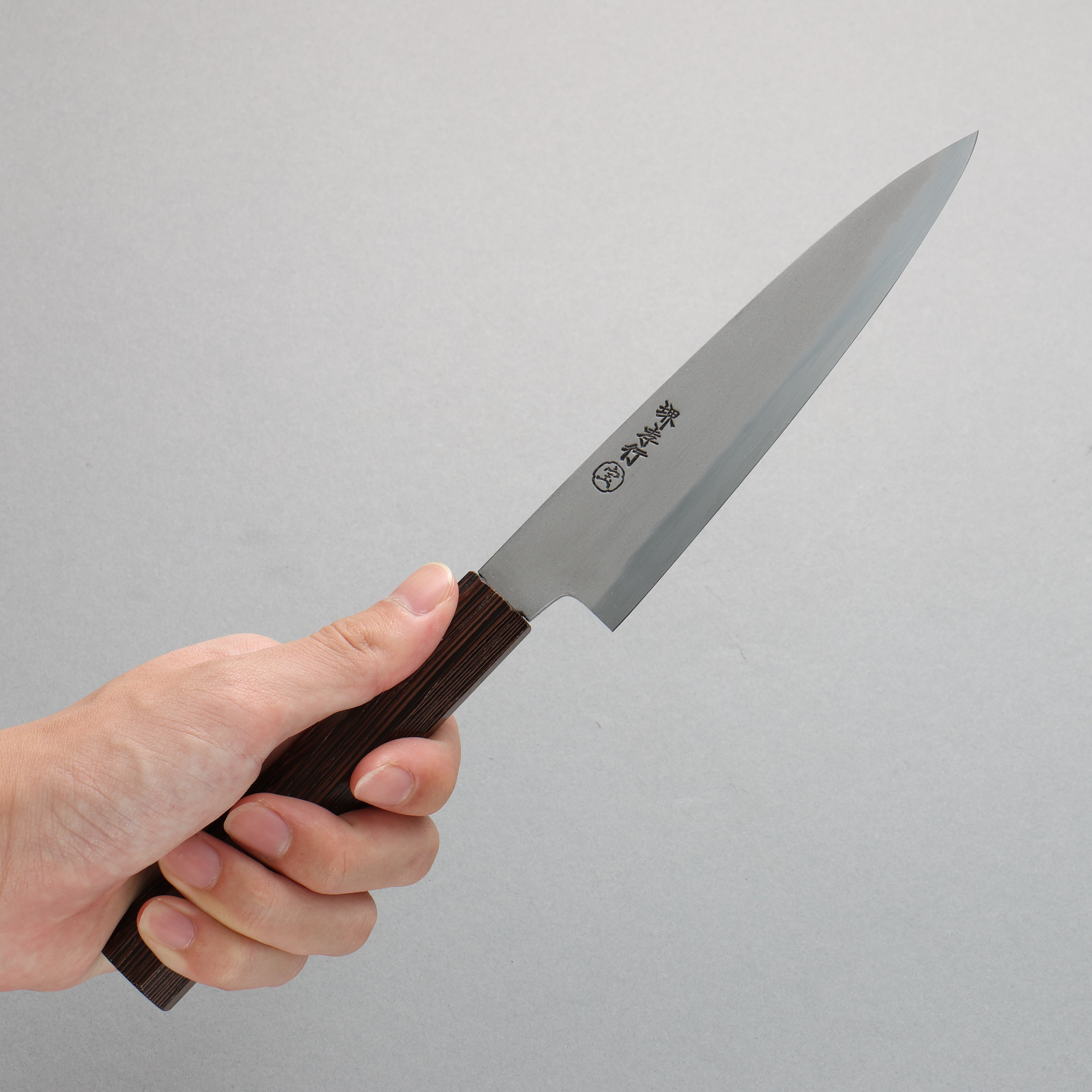 Sakai Takayuki Sanpou White Steel No.2 Matte Petty-Utility 150mm Wenge Handle - Japanny - Best Japanese Knife