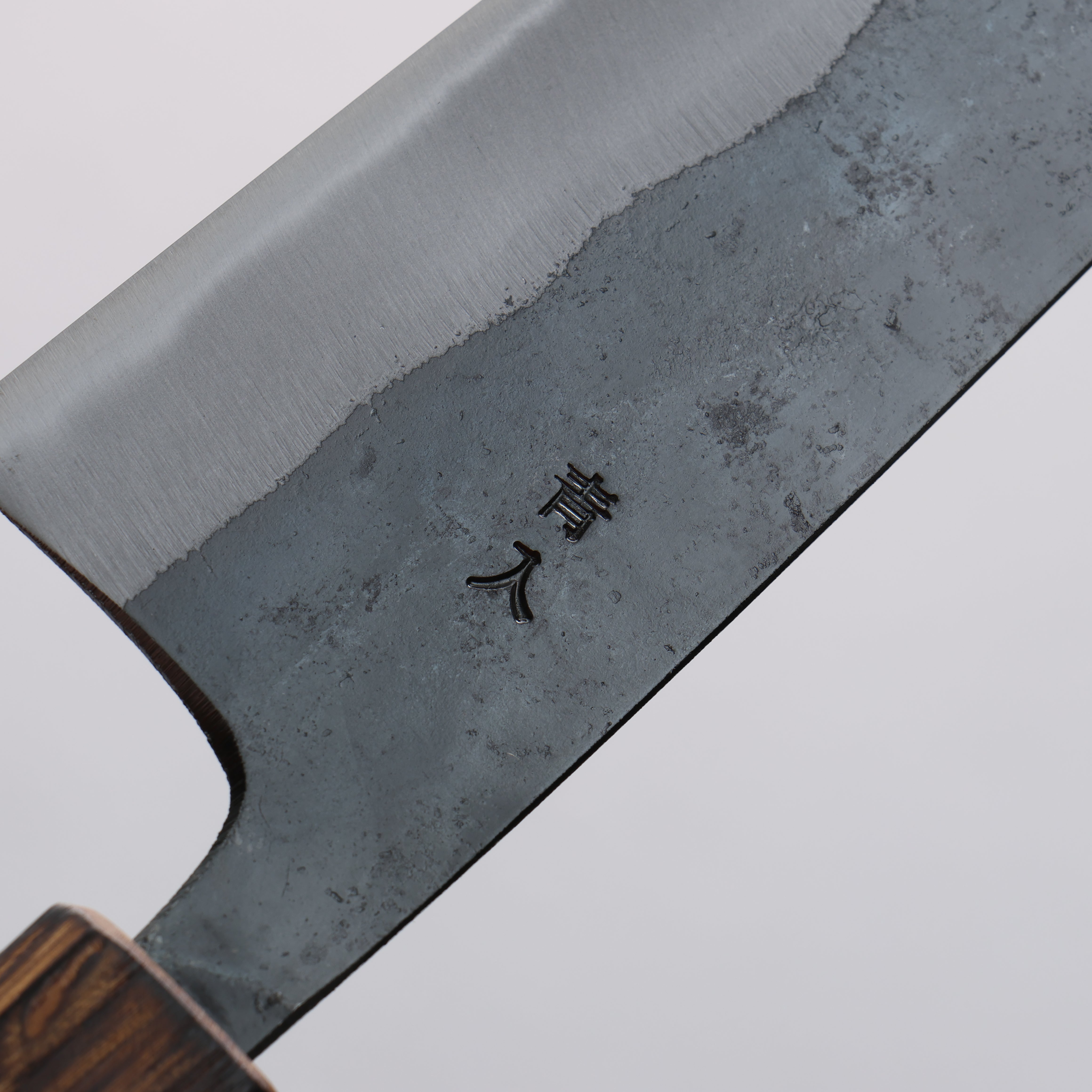 Oul Blue Steel No.2 Black Finished Small Bunka 125mm Oak Handle - Japanny - Best Japanese Knife