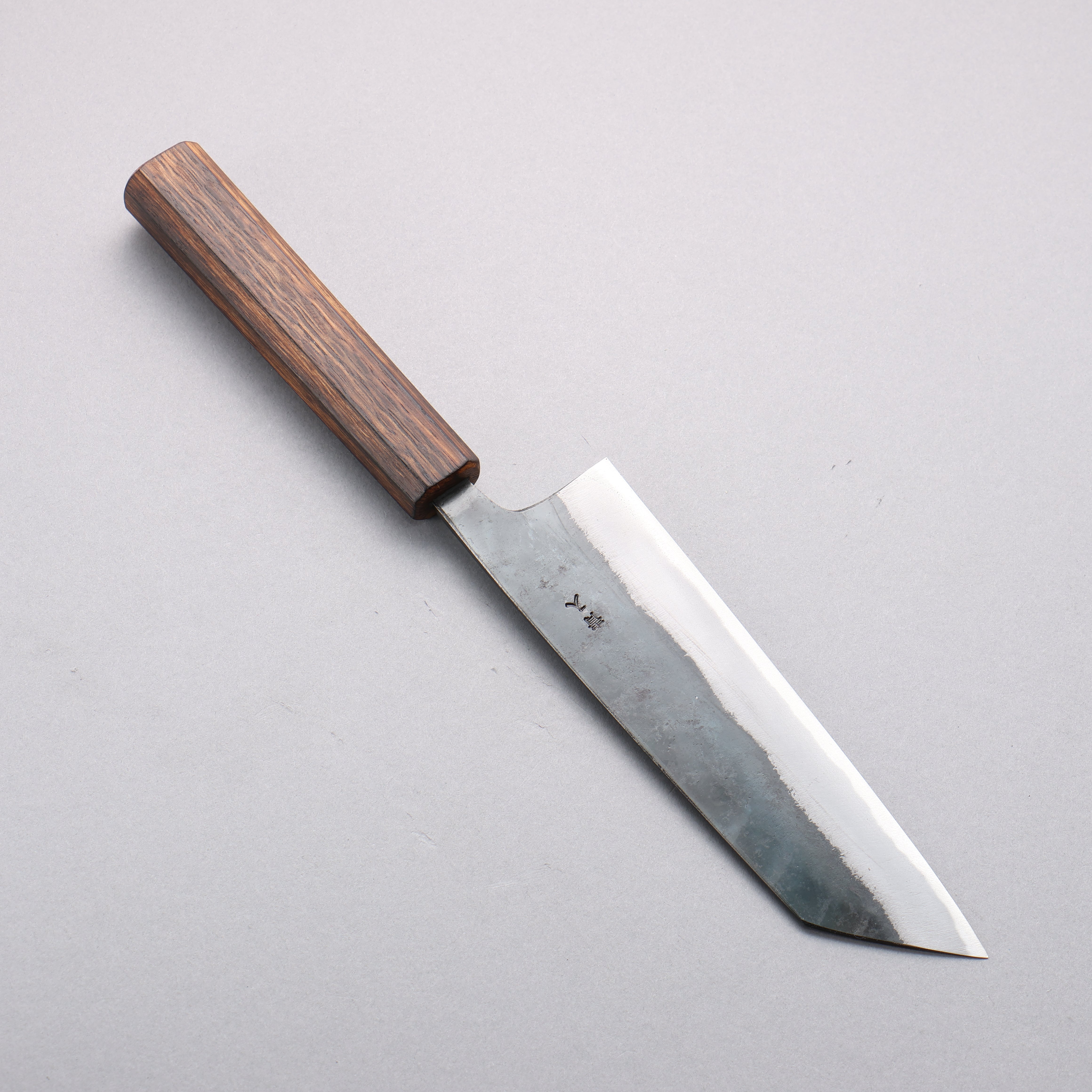 Oul Blue Steel No.2 Black Finished Bunka 170mm Oak Handle - Japanny - Best Japanese Knife