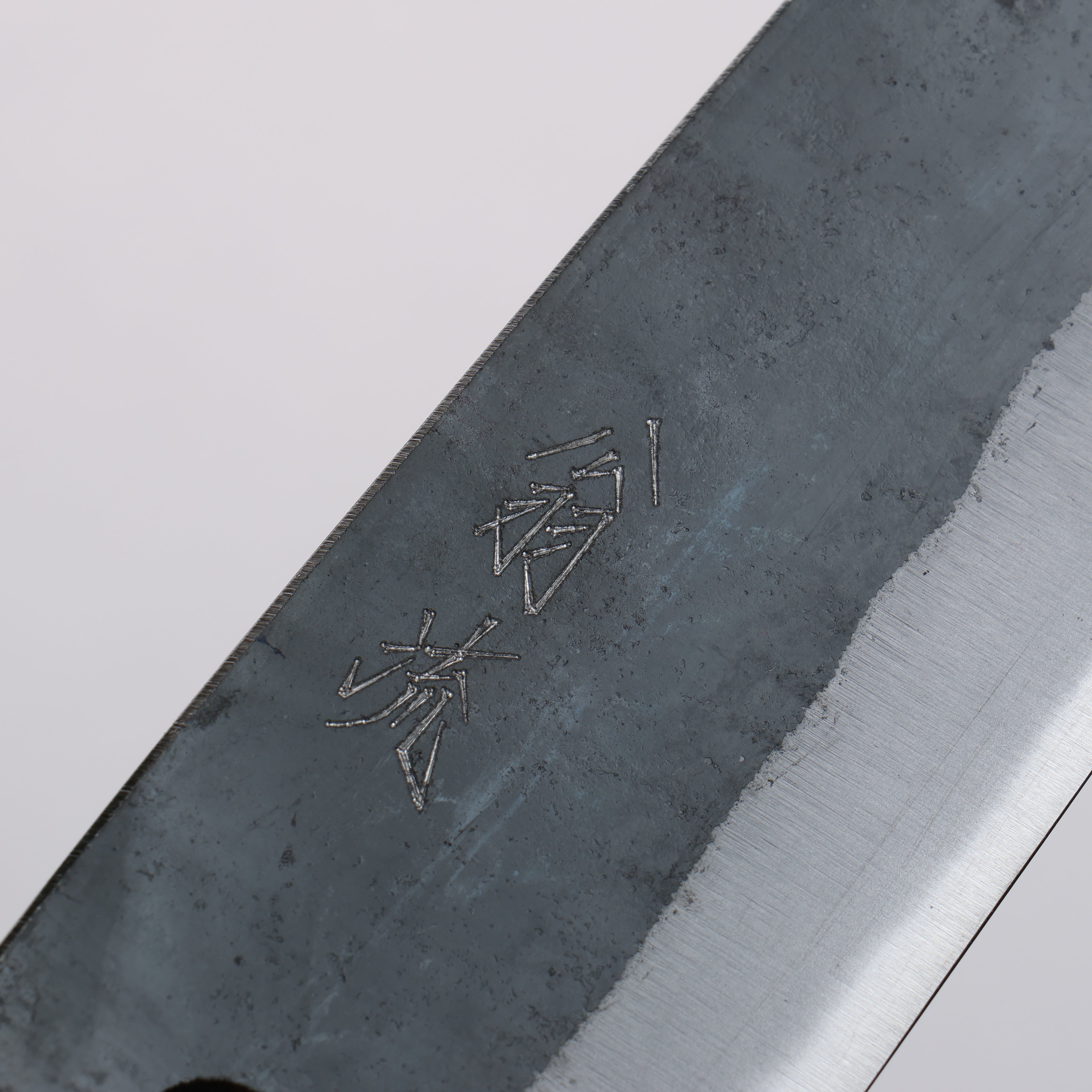 Oul Blue Steel No.2 Black Finished Bunka 170mm Oak Handle - Japanny - Best Japanese Knife