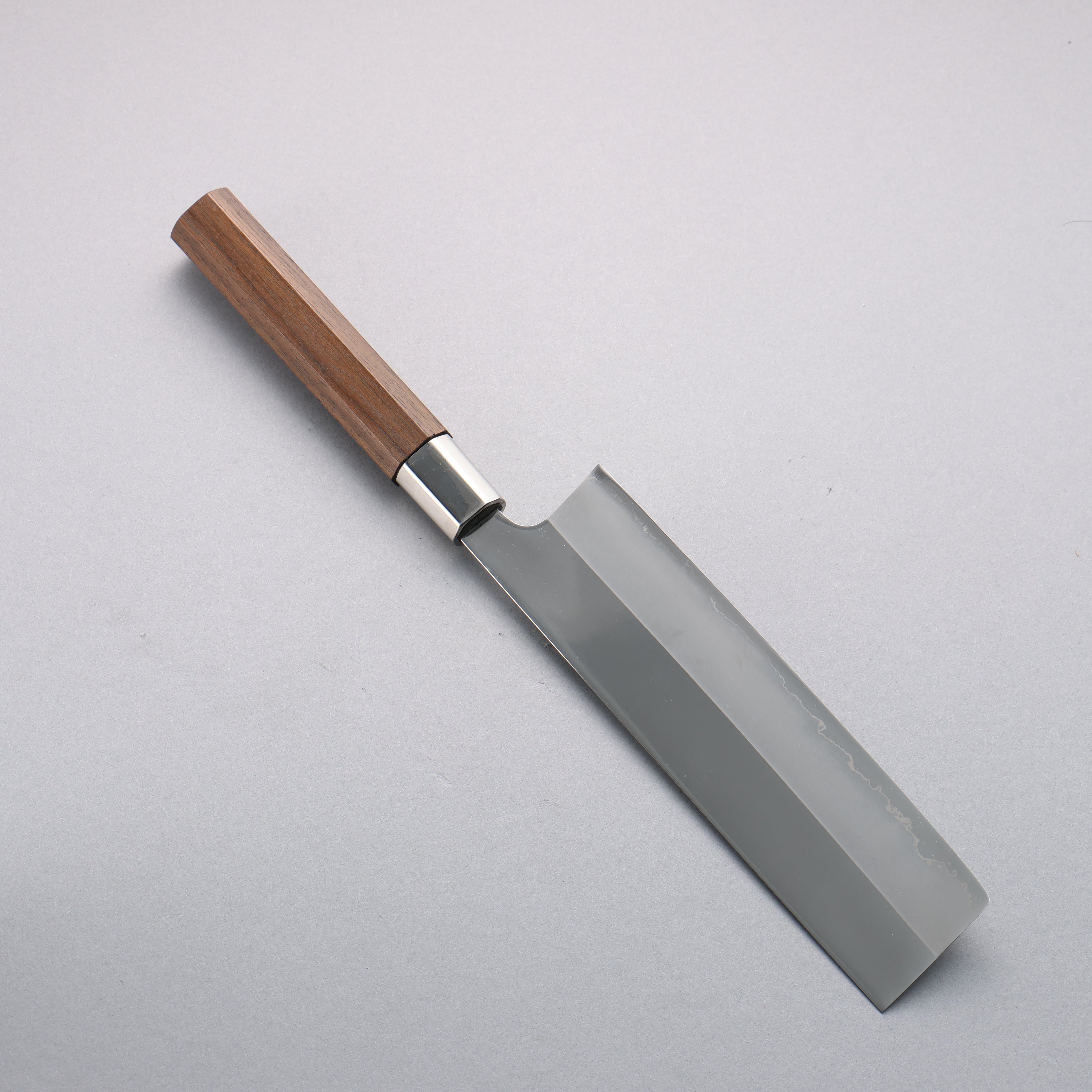Kurotori Silver Steel No.3 Migaki Finished Nakiri 180mm Walnut Handle - Japanny - Best Japanese Knife