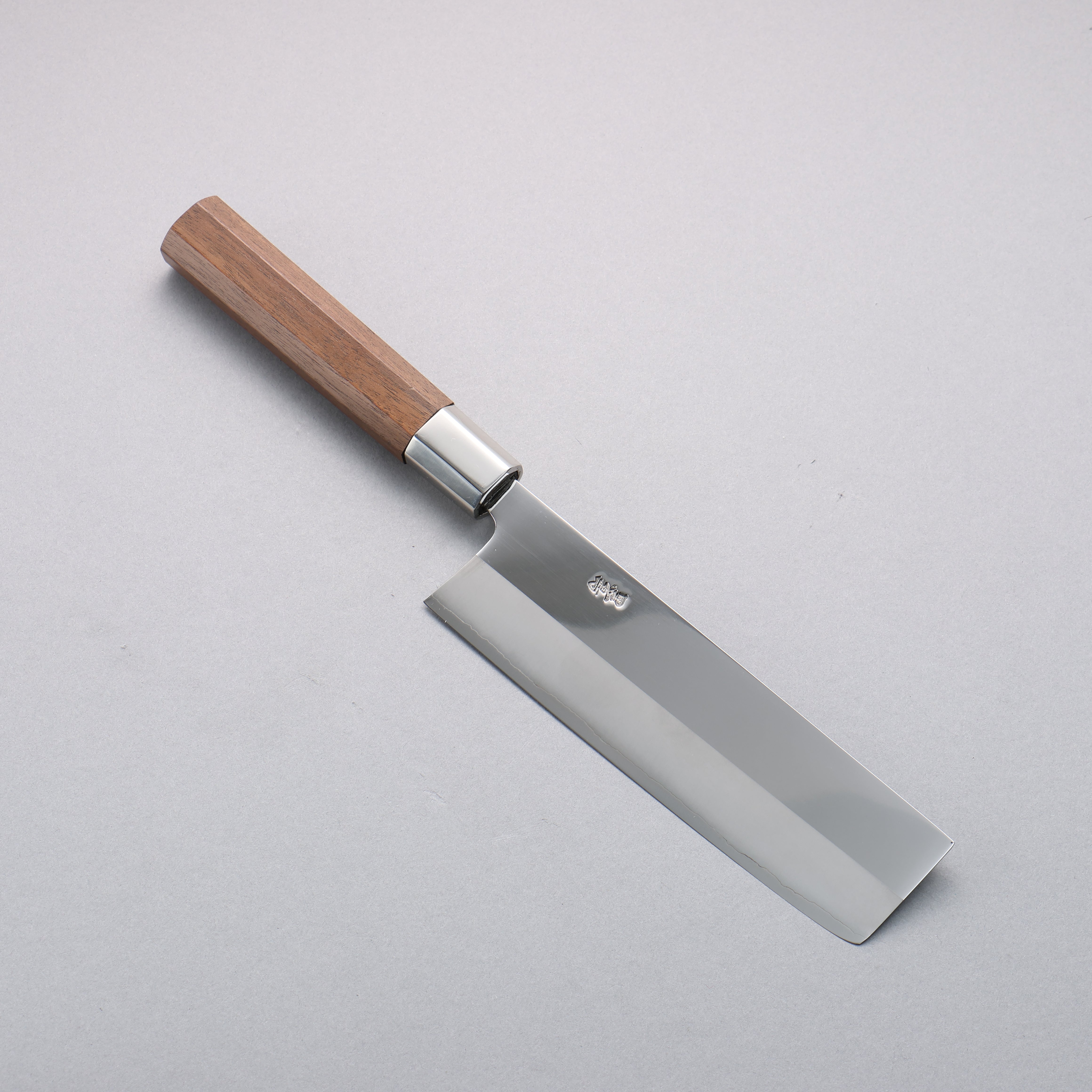 Kurotori Silver Steel No.3 Migaki Finished Nakiri 165mm Walnut Handle - Japanny - Best Japanese Knife