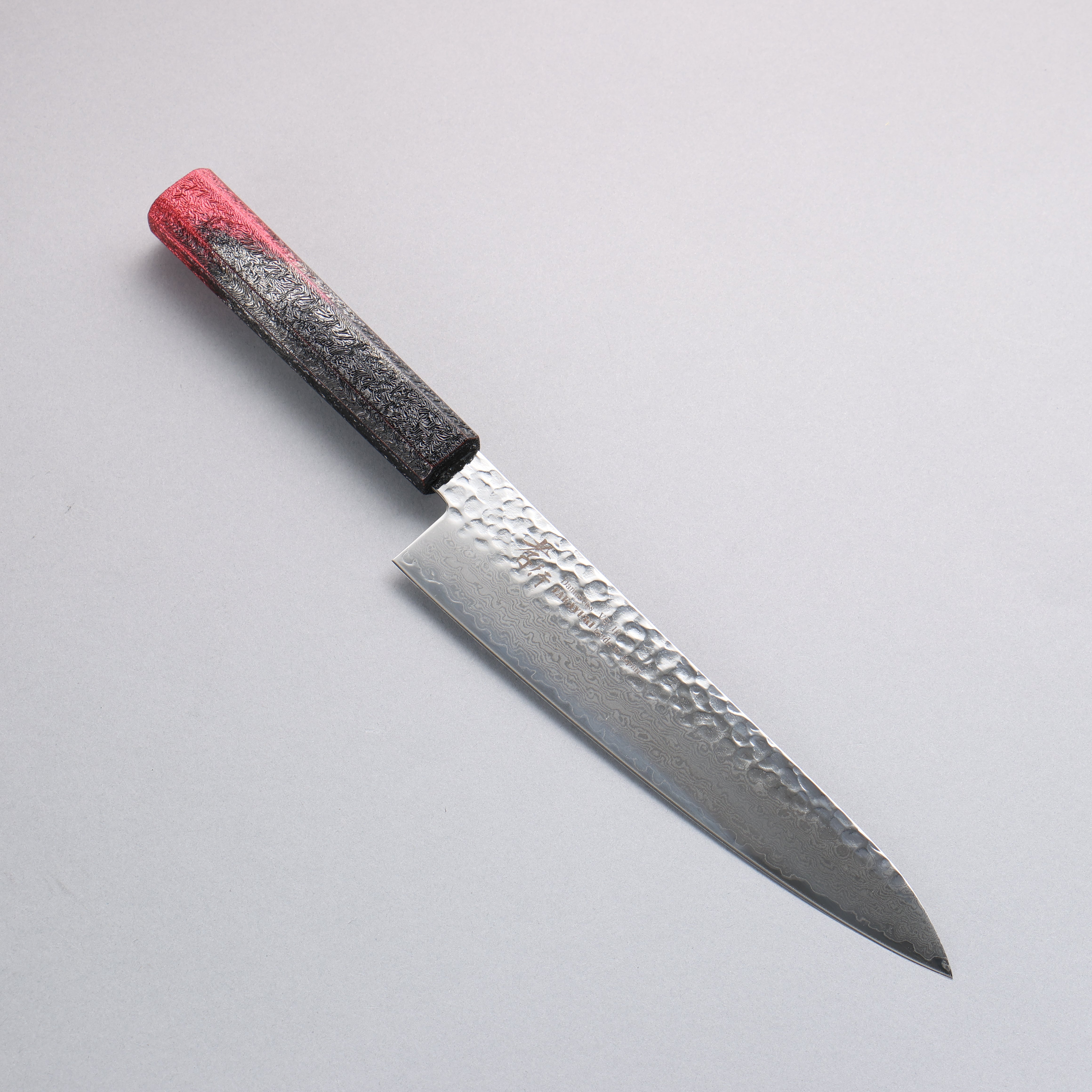 Sakai Takayuki Rinnou VG10 33 Layer Damascus Gyuto 210mm Red Lacquered Handle - Japanny - Best Japanese Knife