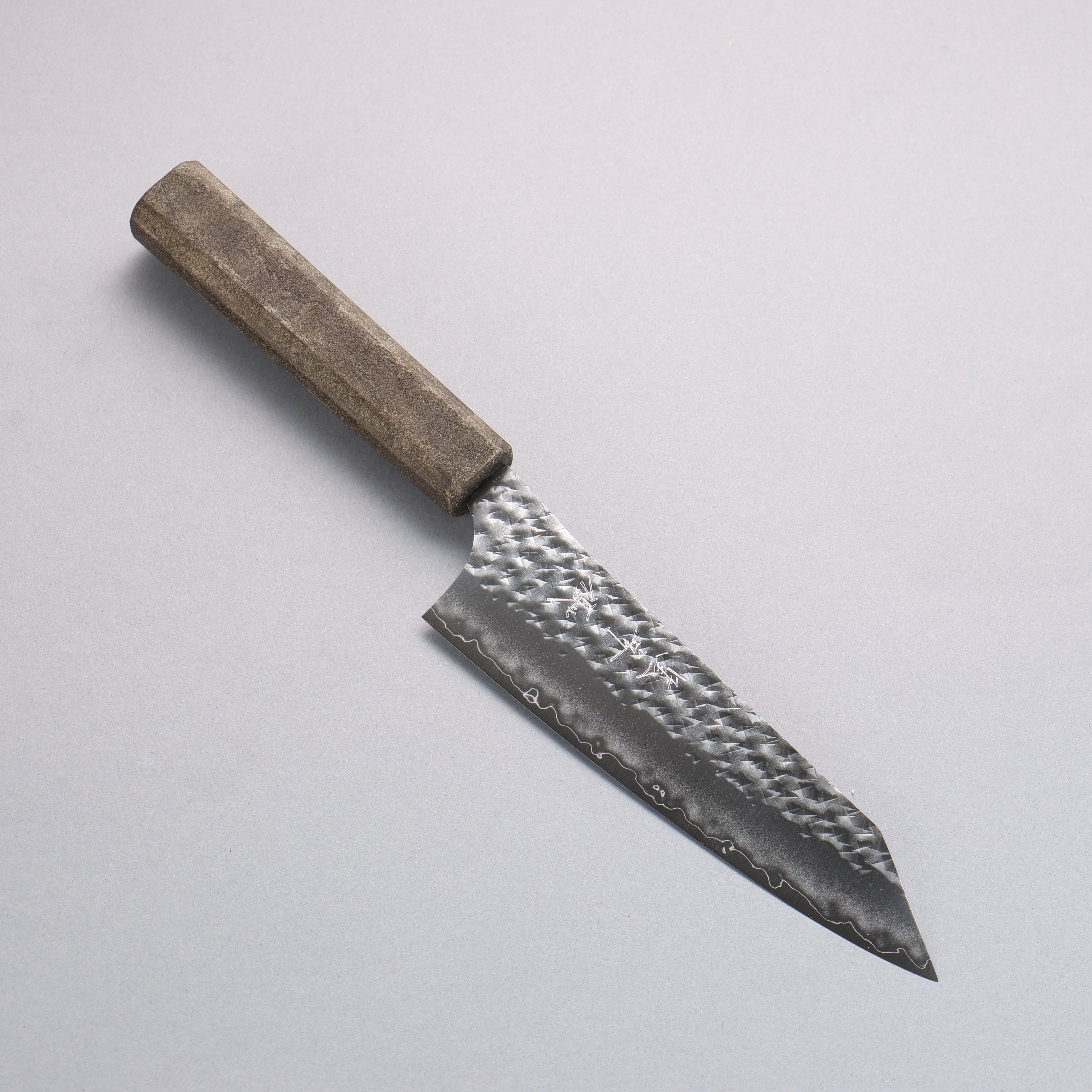 Yu Kurosaki x Wallace Wong SG2 Small Santoku 150mm & Bunka 170mm Set Ginryu Ishime Lacquered Oak Handle with Sheath - Japanny - Best Japanese Knife