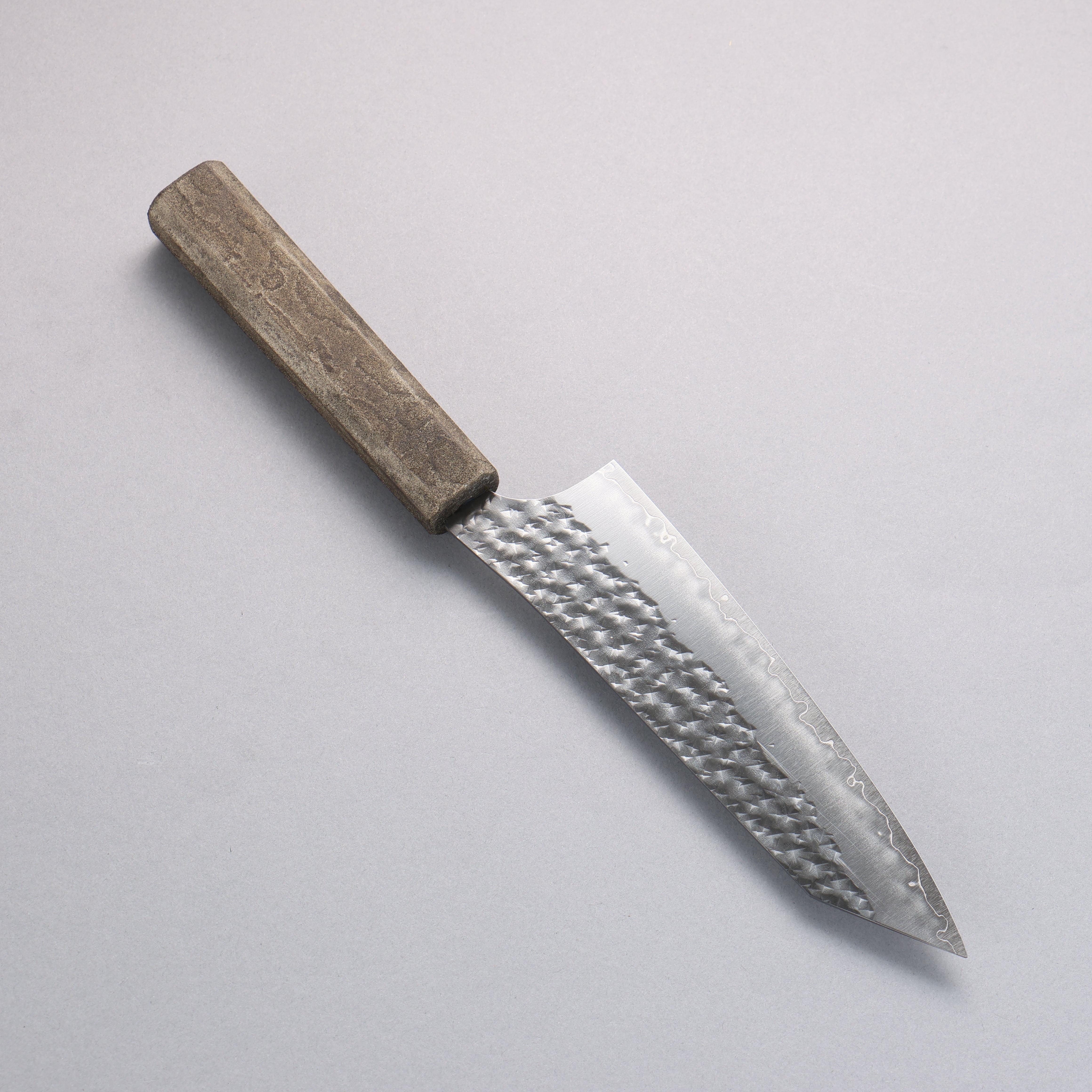 Yu Kurosaki x Wallace Wong SG2 Small Santoku 150mm & Bunka 170mm Set Ginryu Ishime Lacquered Oak Handle with Sheath - Japanny - Best Japanese Knife