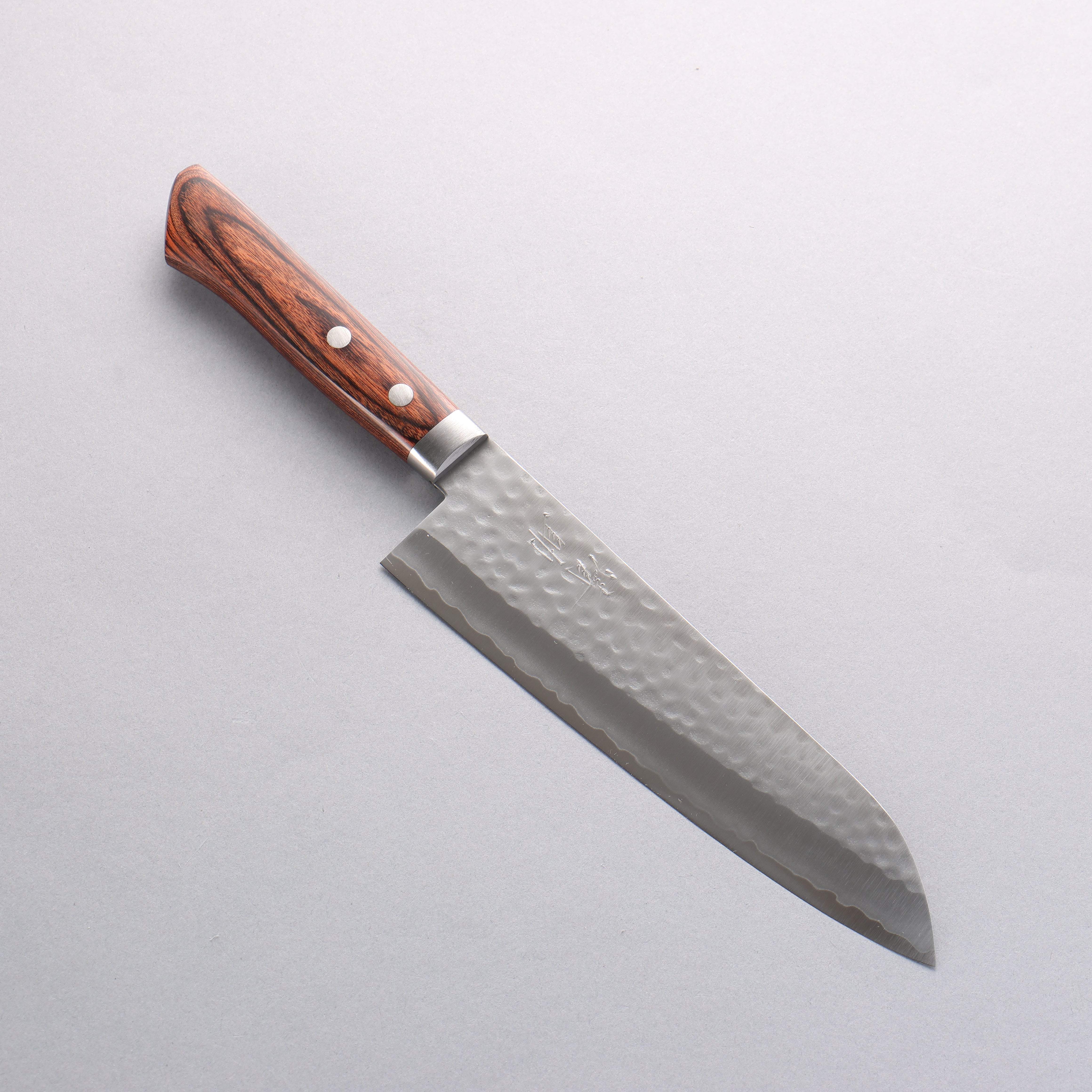 Seisuke VG1 Hammered Gyuto 180mm Mahogany Handle - Japanny - Best Japanese Knife