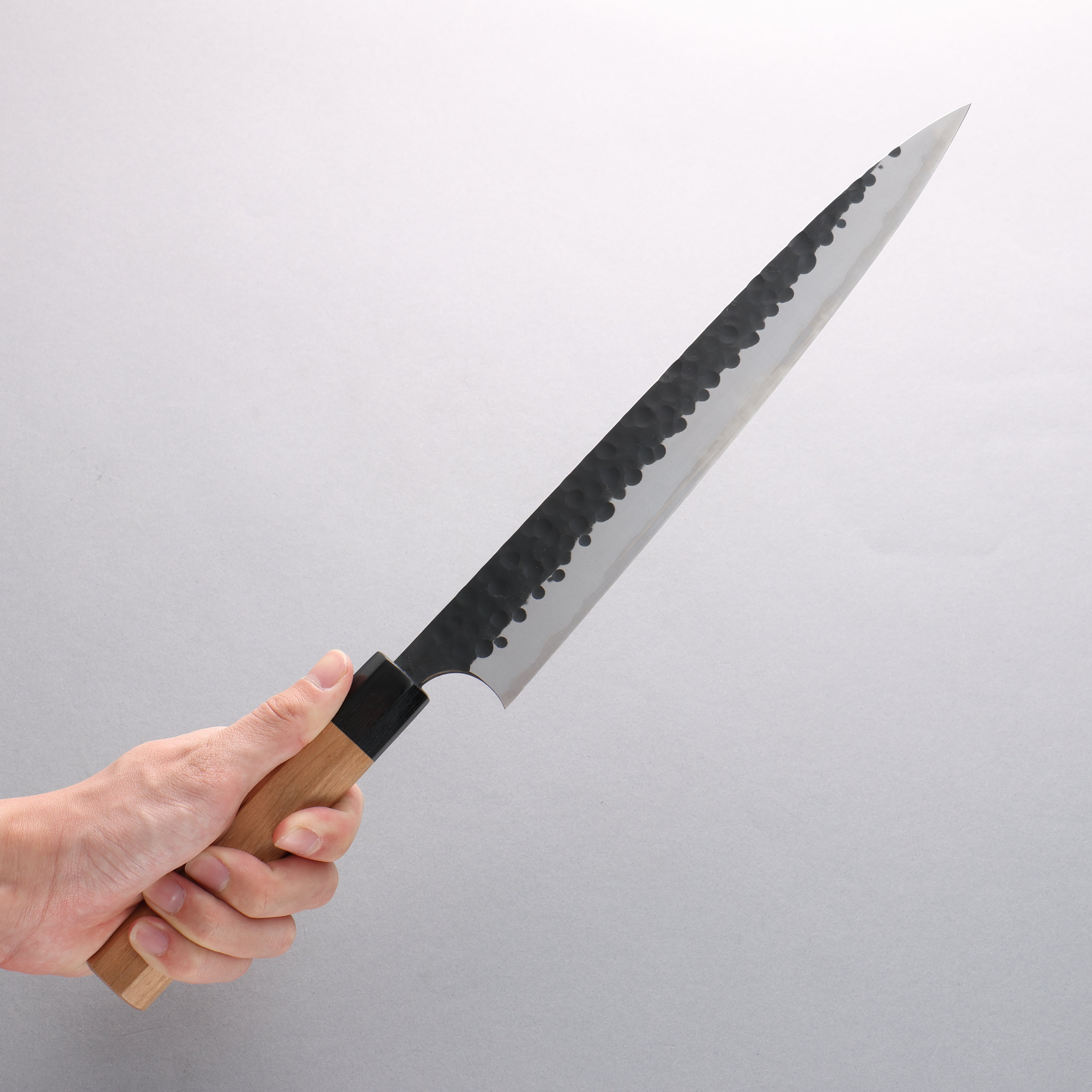 Masakage Koishi Blue Super Black Finished Sujihiki 270mm American Cherry Handle - Japanny - Best Japanese Knife