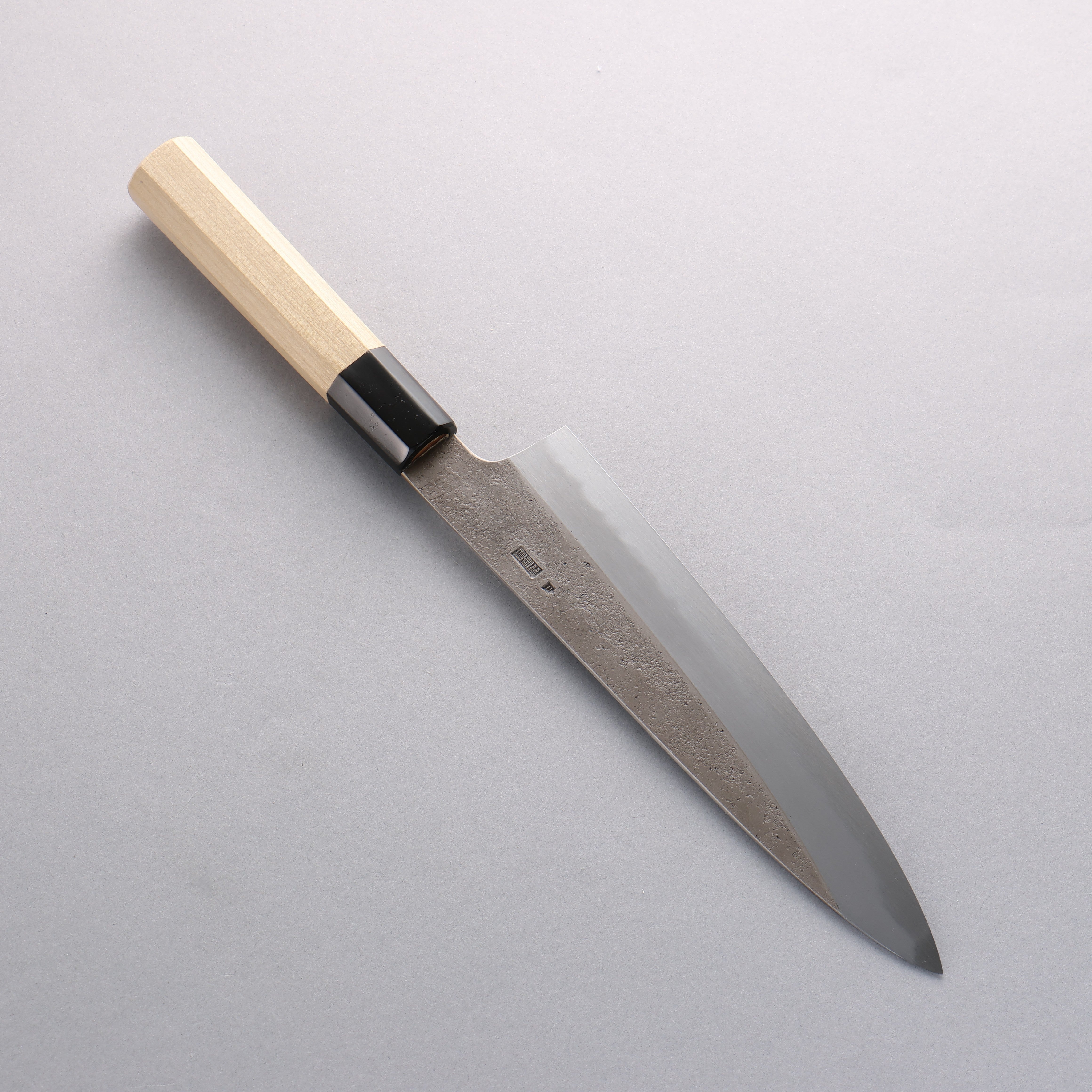 Kikuzuki White Steel No.2 Nashiji Gyuto 210mm Magnolia Handle - Japanny - Best Japanese Knife