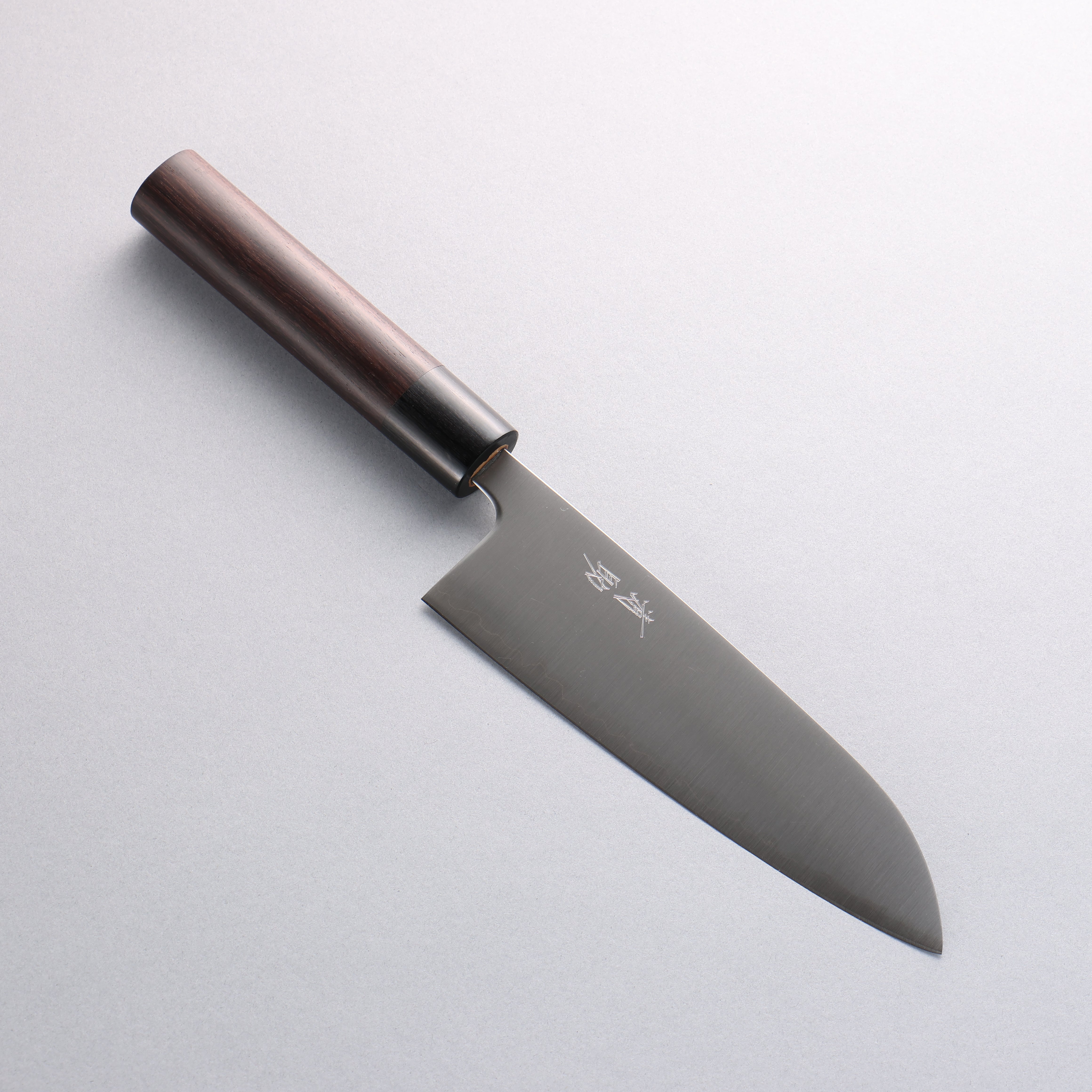 Seisuke Blue Super Santoku 165mm Rosewood (Ferrule: Black Pakka Wood) Handle - Japanny - Best Japanese Knife