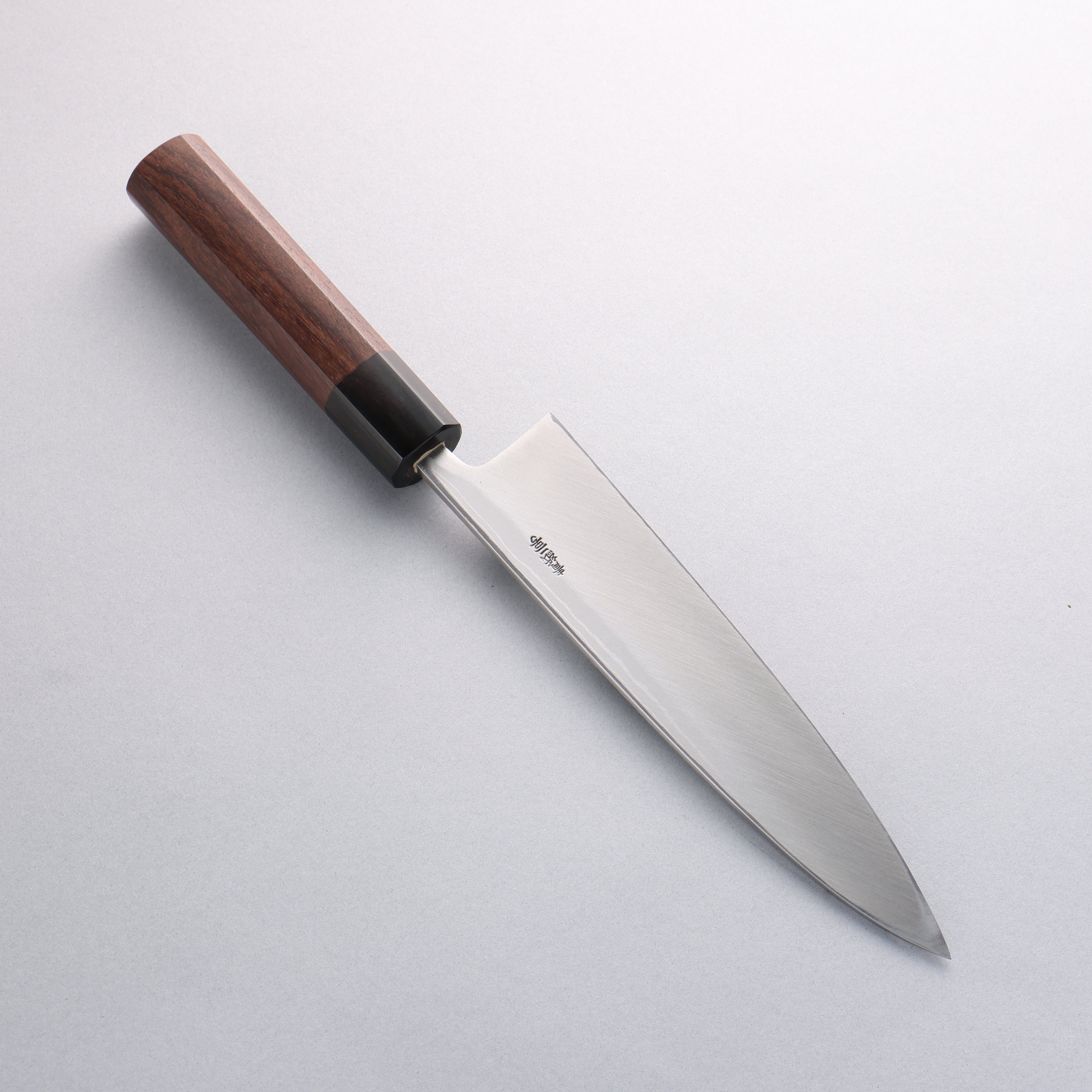 Hideo Kitaoka Blue Steel No.2 Damascus Mioroshi Deba 210mm Shitan Handle - Japanny - Best Japanese Knife