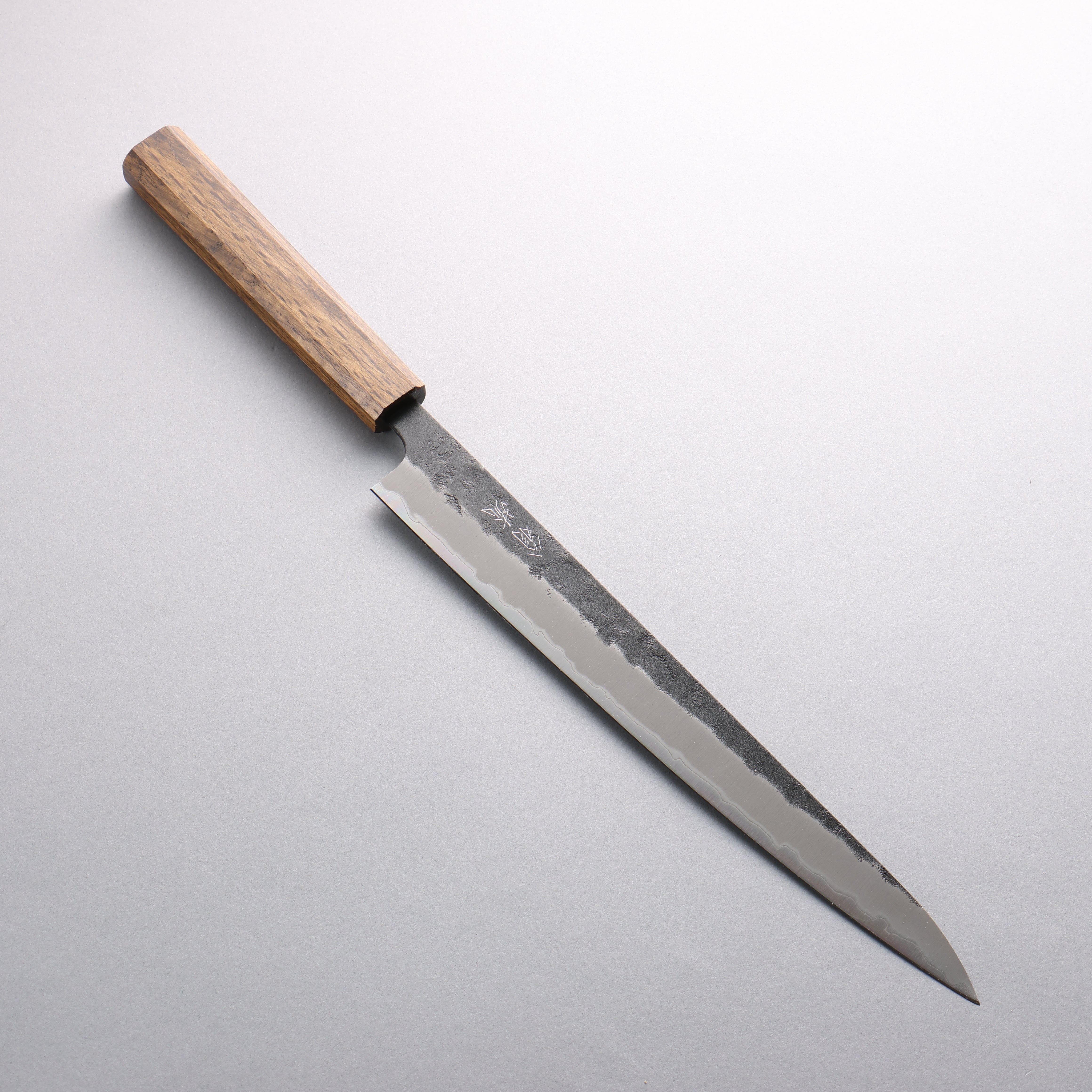 Oul Blue Super Black Nashiji Sujihiki 270mm Oak Handle - Japanny - Best Japanese Knife
