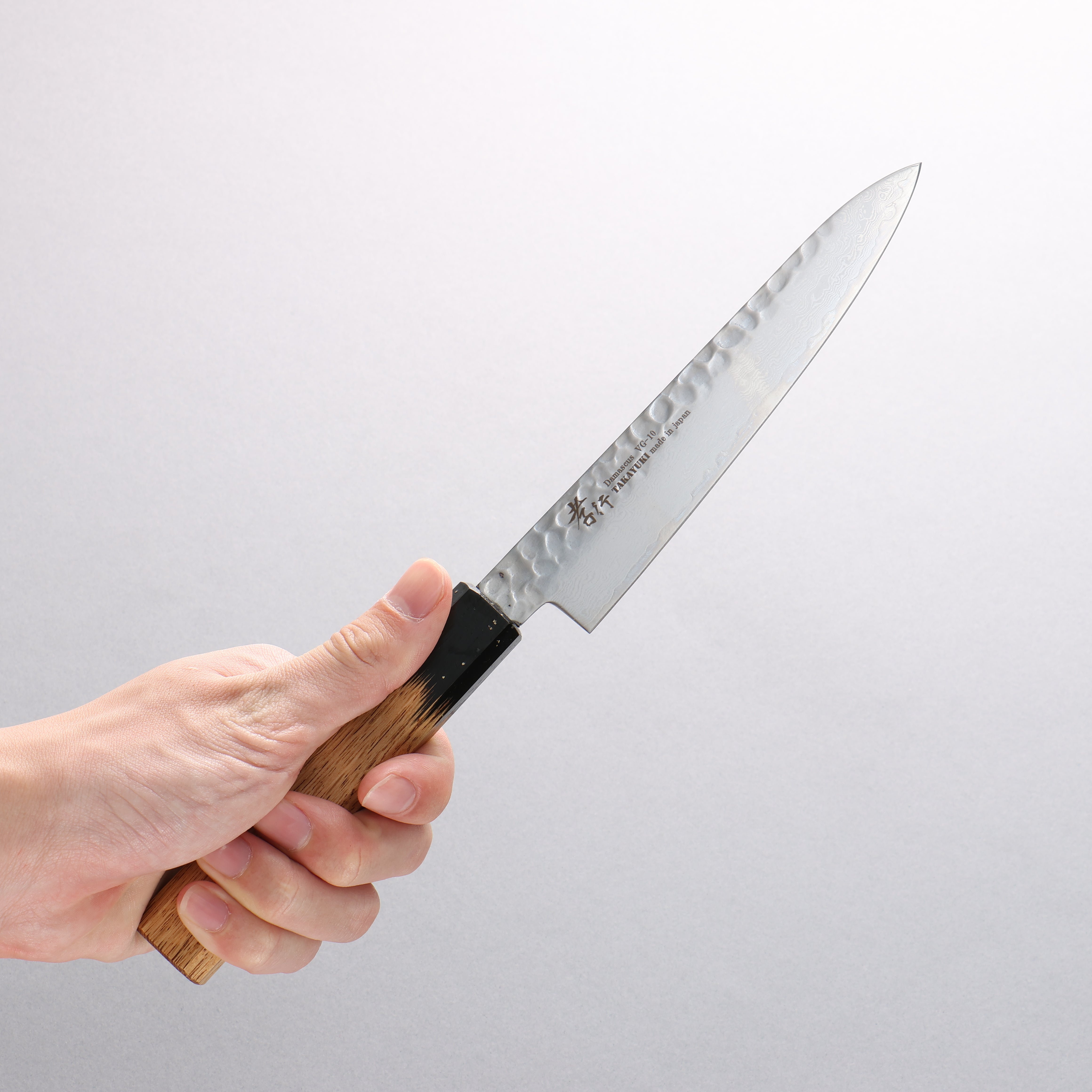 Sakai Takayuki VG10 33 Layer Damascus Petty-Utility 150mm Live oak Lacquered (Kokushin) Handle - Japanny - Best Japanese Knife