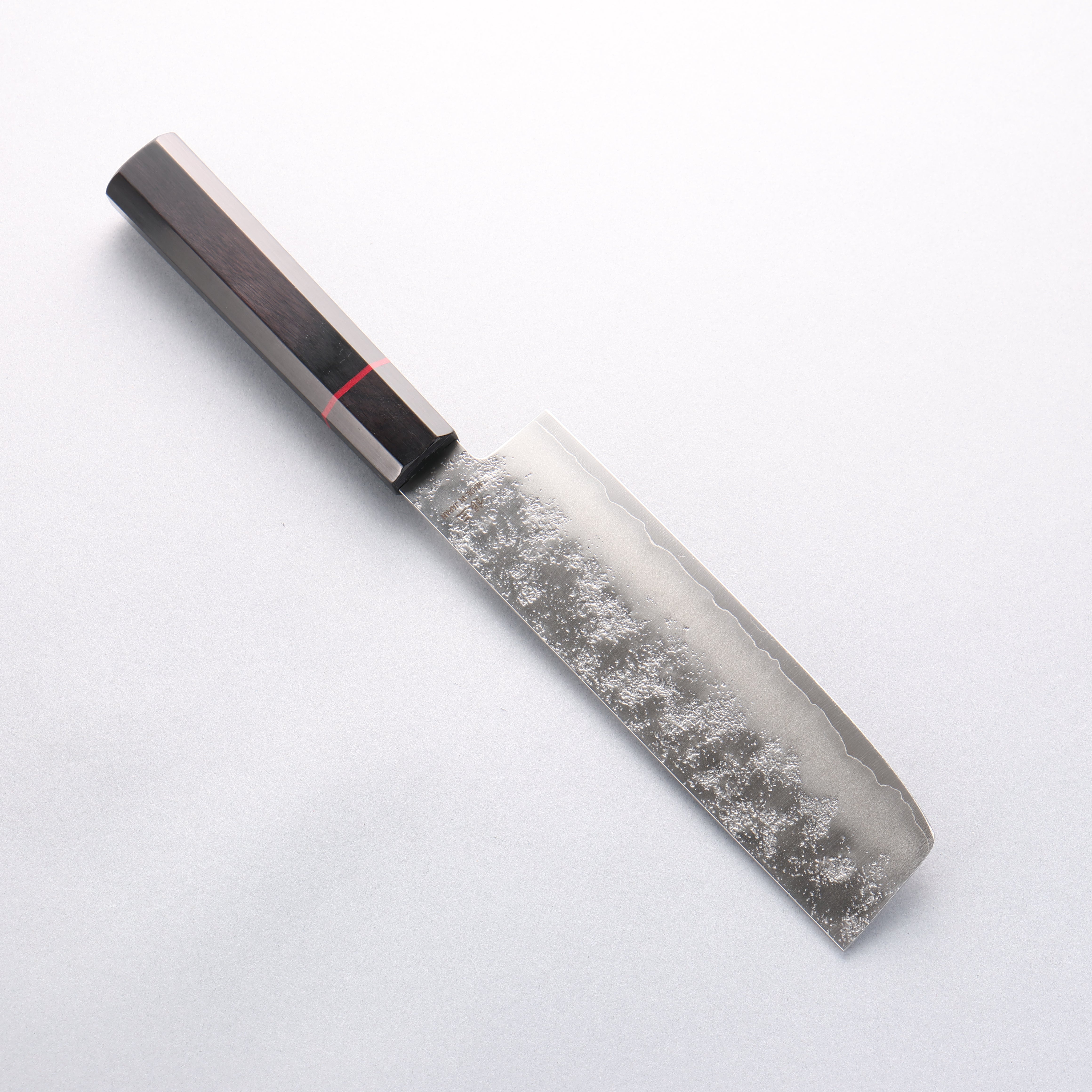 Higuchi Silver Steel No.3 Nashiji Usuba 165mm Black Pakka wood Handle - Japanny - Best Japanese Knife