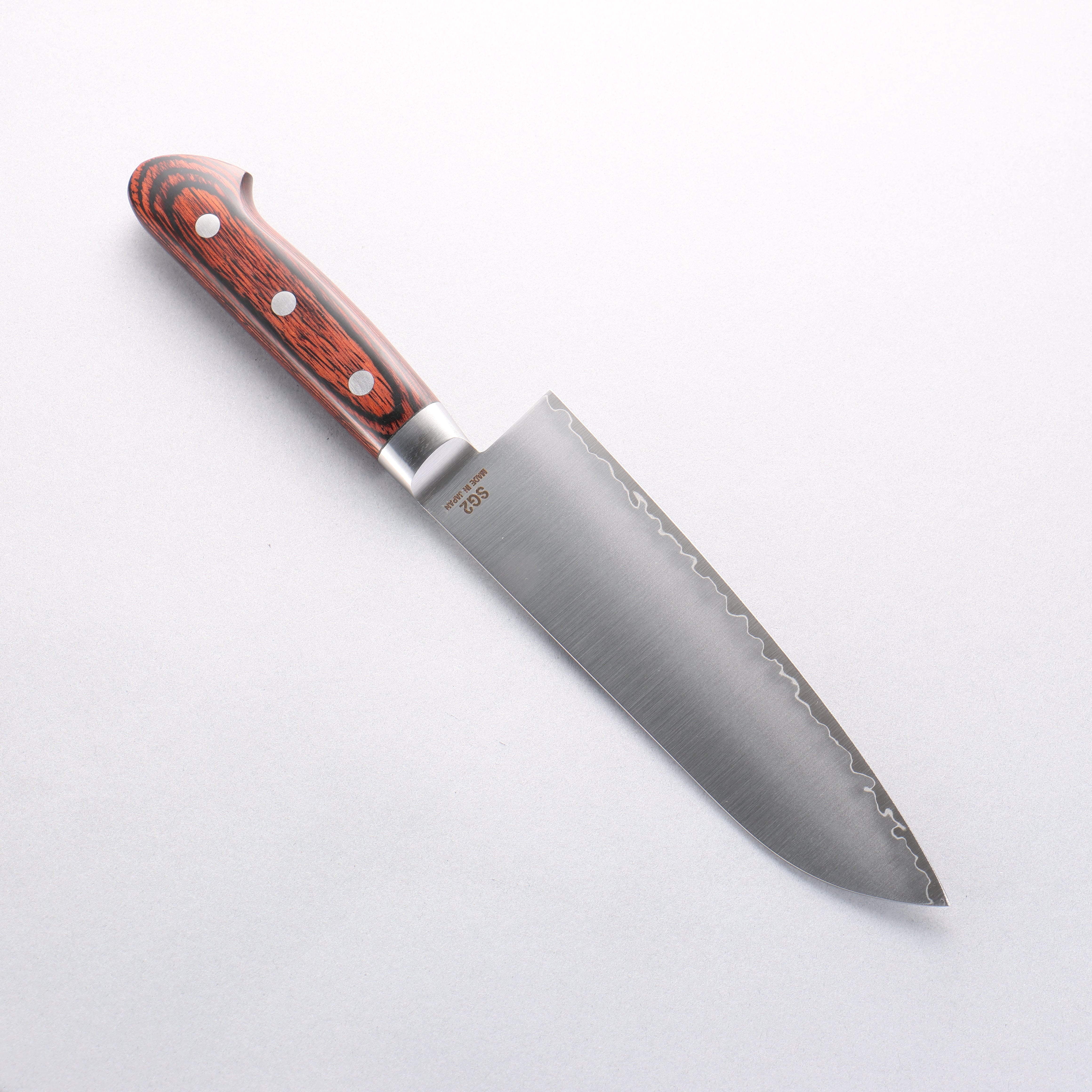 Higuchi SG2 Santoku 180mm Scotch Pakka wood Handle - Japanny - Best Japanese Knife