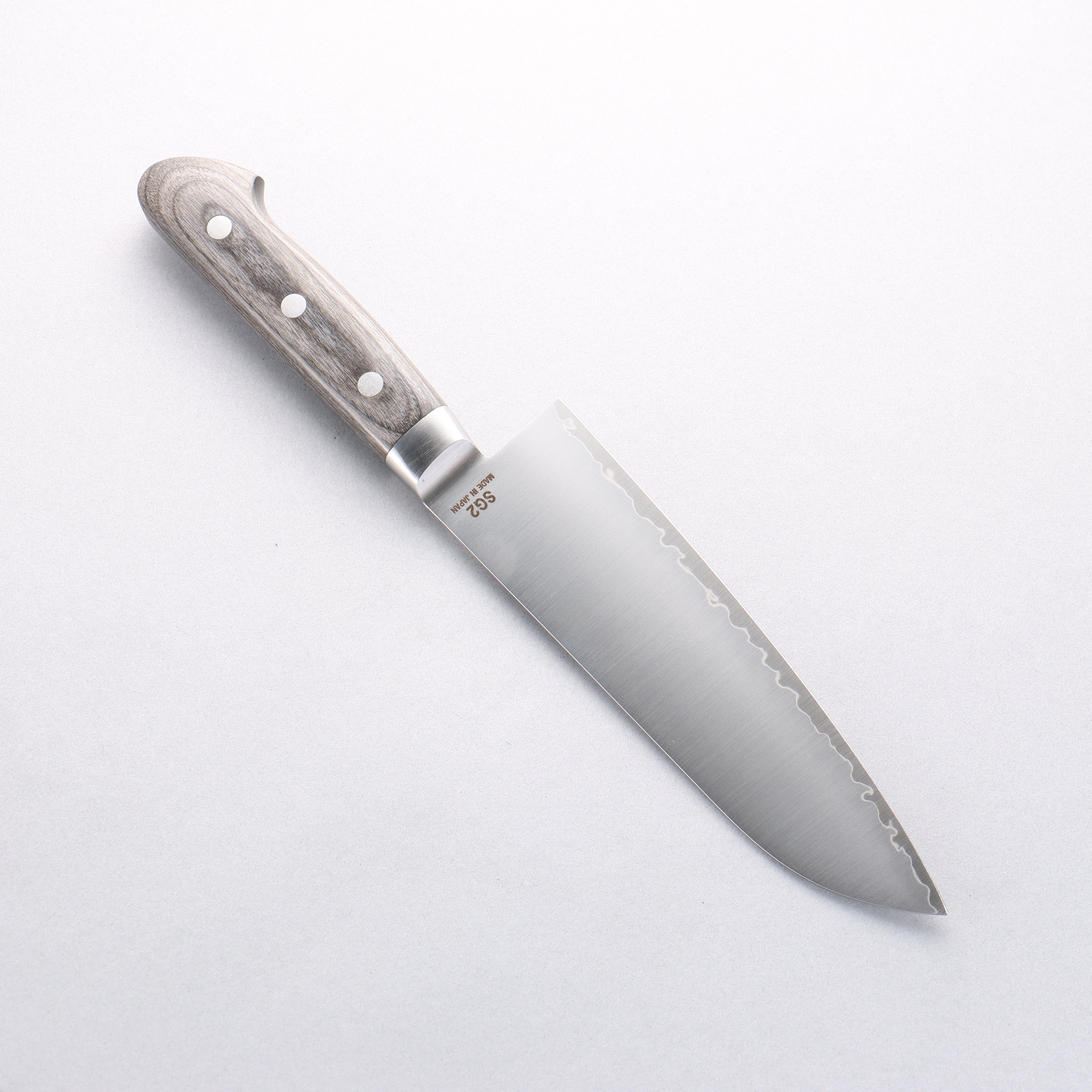 Higuchi SG2 Santoku 180mm Gray Pakka wood Handle - Japanny - Best Japanese Knife