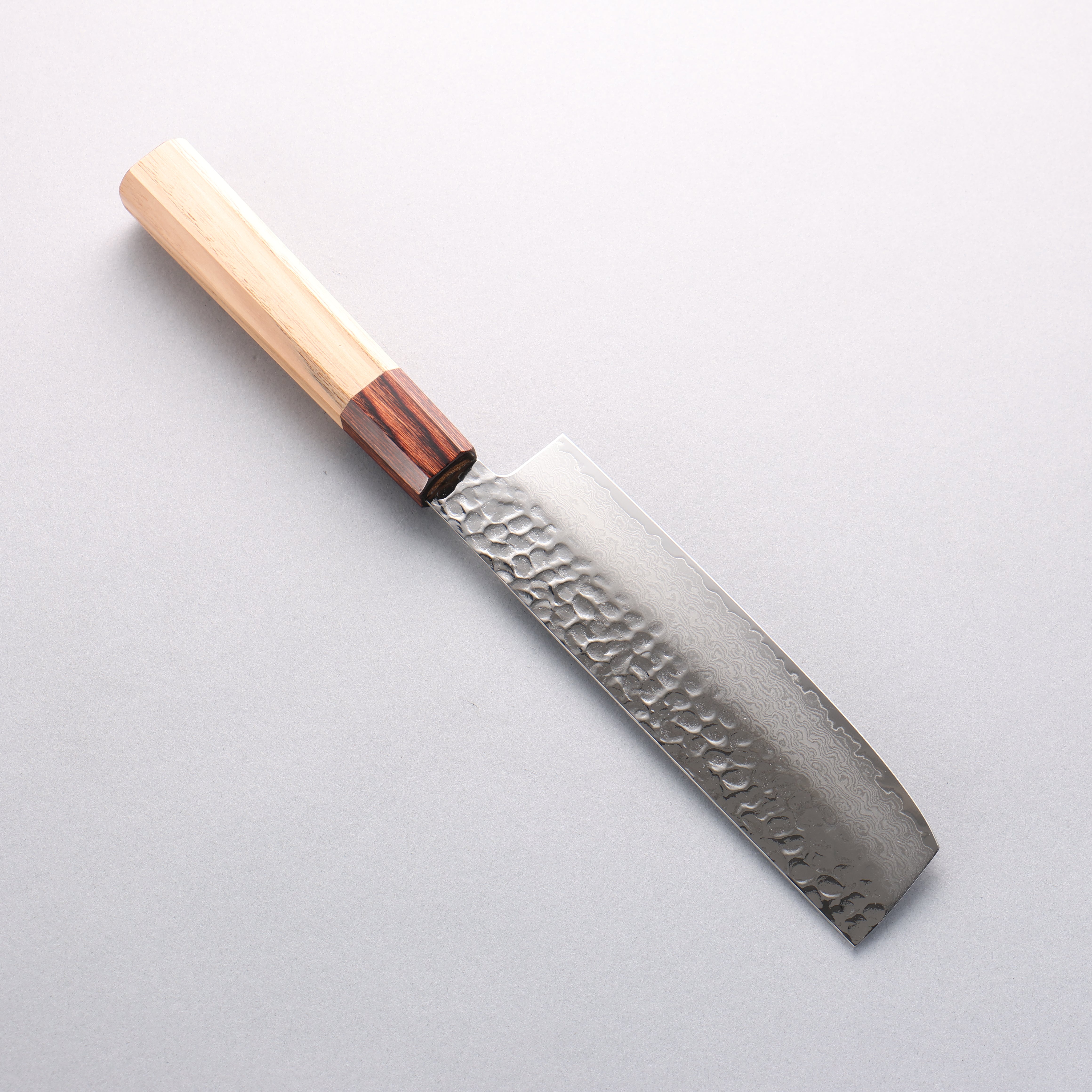 Sakai Takayuki VG10 33 Layer Damascus Nakiri 160mm Keyaki (Japanese Elm) Handle - Japanny - Best Japanese Knife