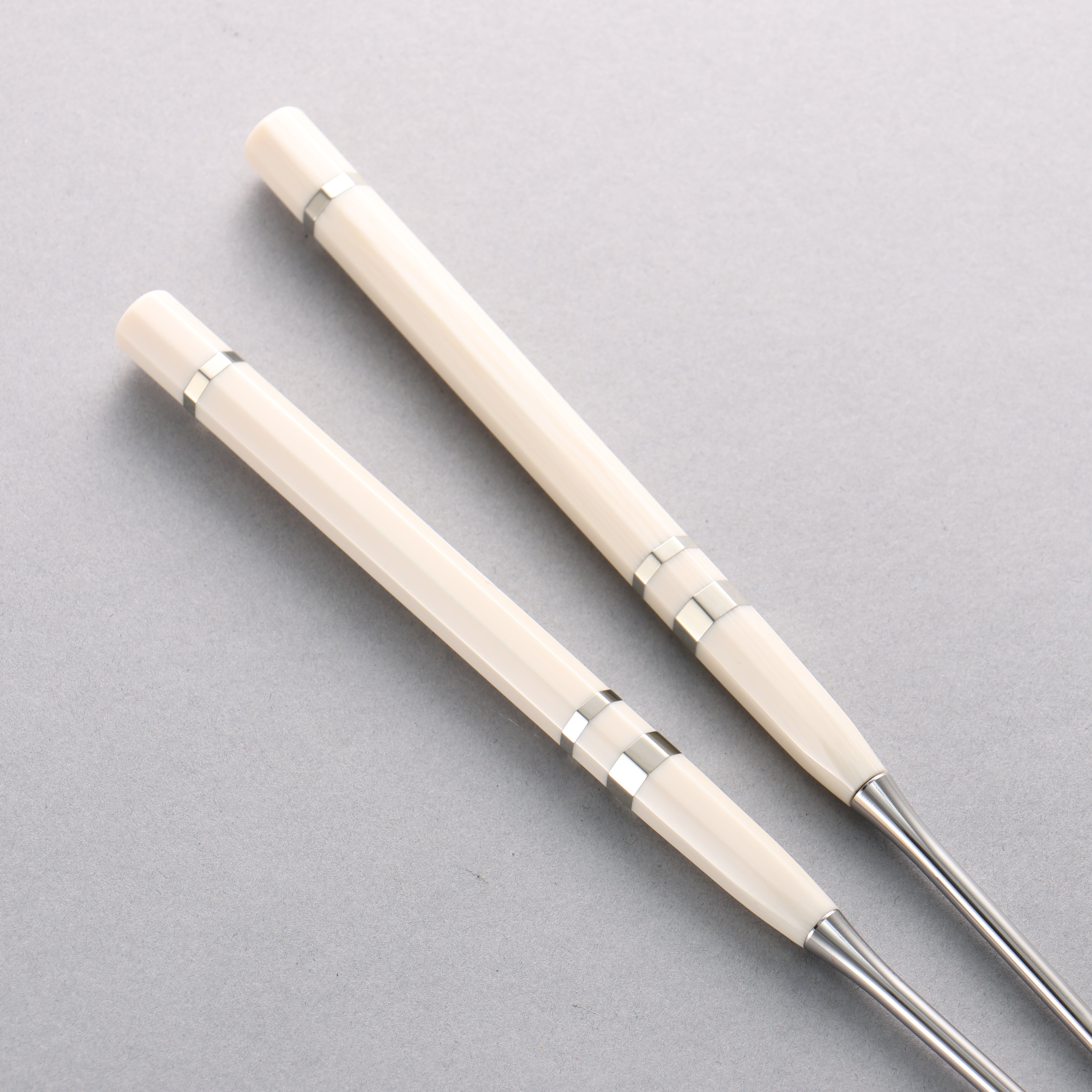 Stainless Steel Moribashi Imitation Ivory Handle 180mm - Japanny - Best Japanese Knife