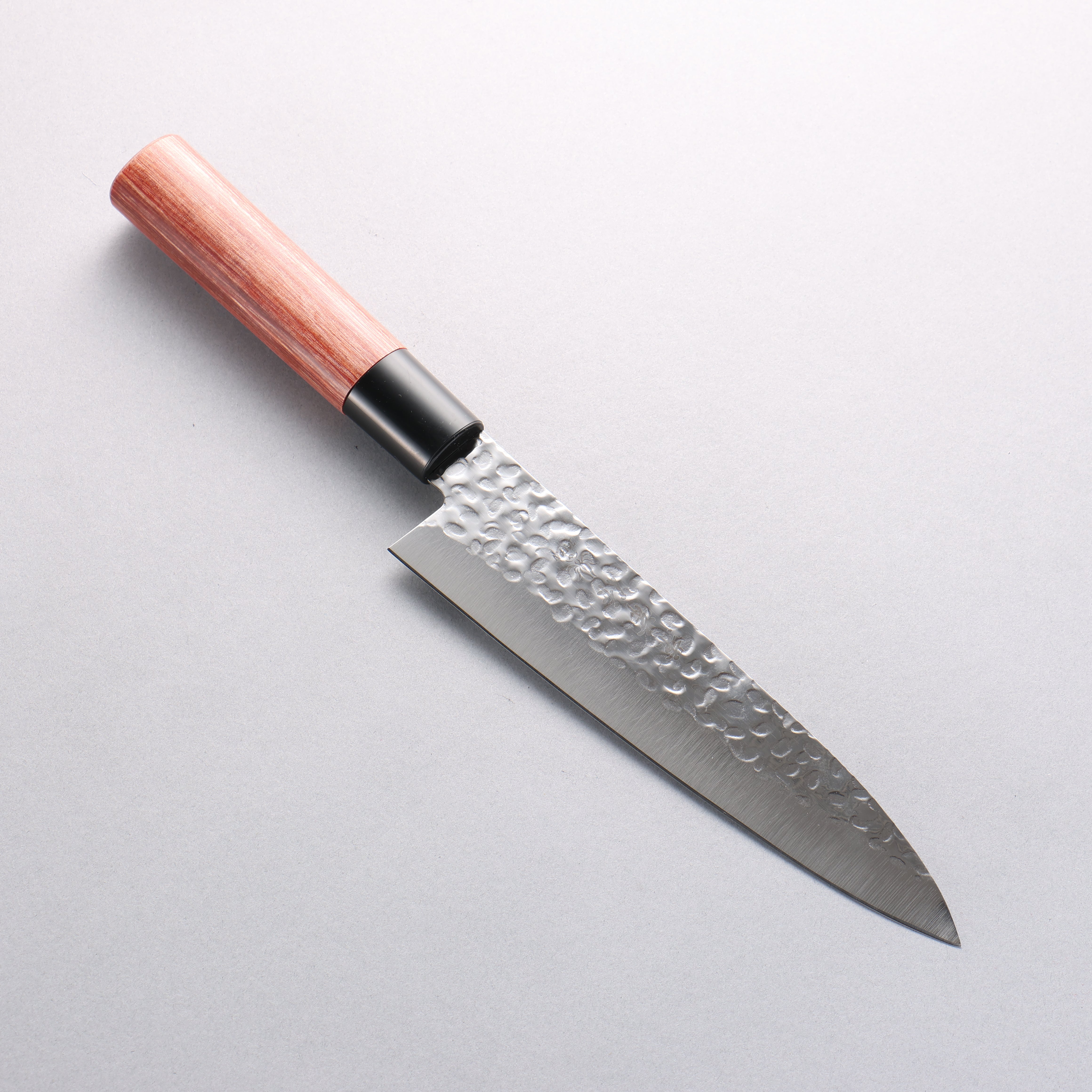 Kanetsune DSR-1K6 Hammered Gyuto 180mm Red Pakka wood Handle - Japanny - Best Japanese Knife