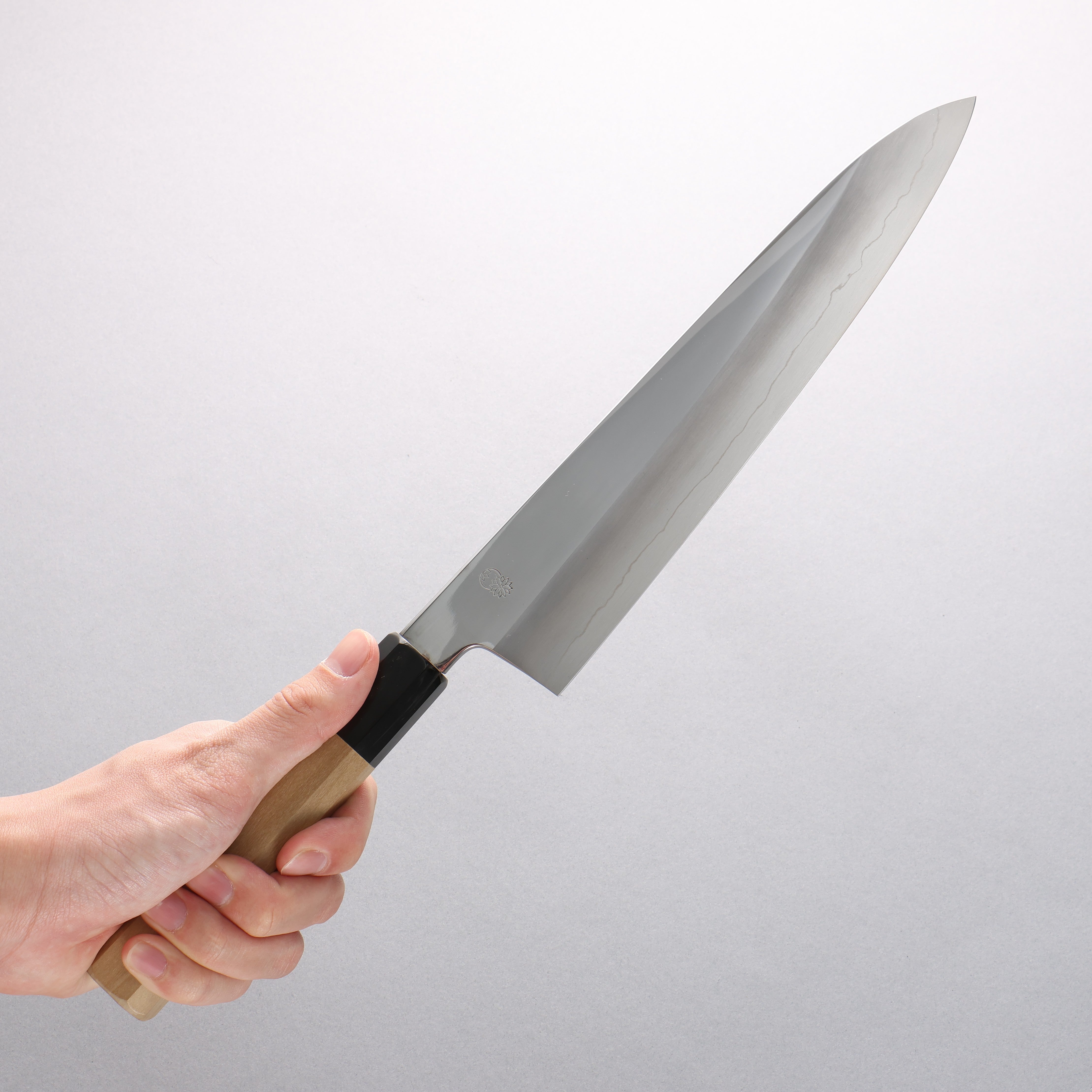 Choyo Silver Steel No.3 Mirrored Finish Gyuto 240mm Magnolia Handle - Japanny - Best Japanese Knife